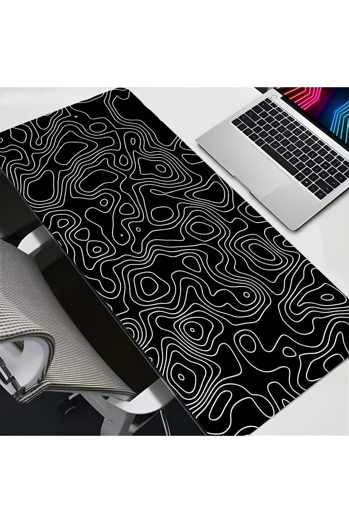 Lumely-Fabric Mouse Pad,Non-Slip Bottom Durable Stitched Edges Washable Foldable and Portable,30x80cm 5