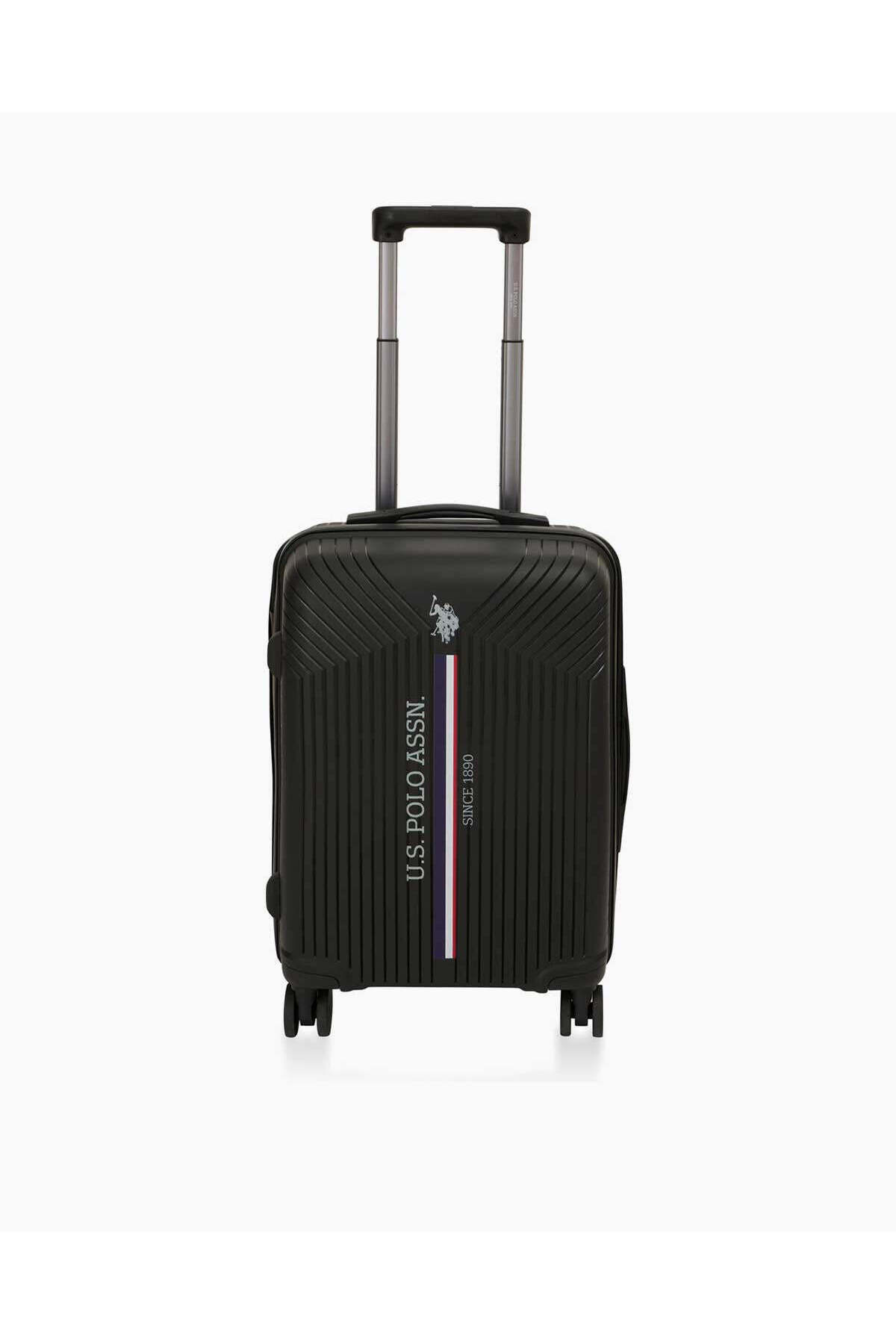 یو اس پولو چمدان پلی‌پروپیلن بادوام چهار چرخ سایز متوسط