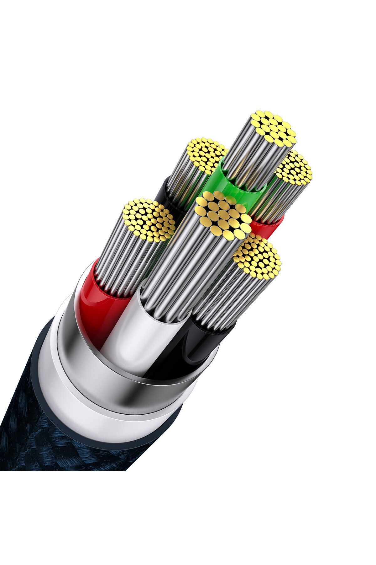 Baseus-Flash Series II kabel USB USB-C Iphone Lightning microUSB 100W 1.2m niebieski 6