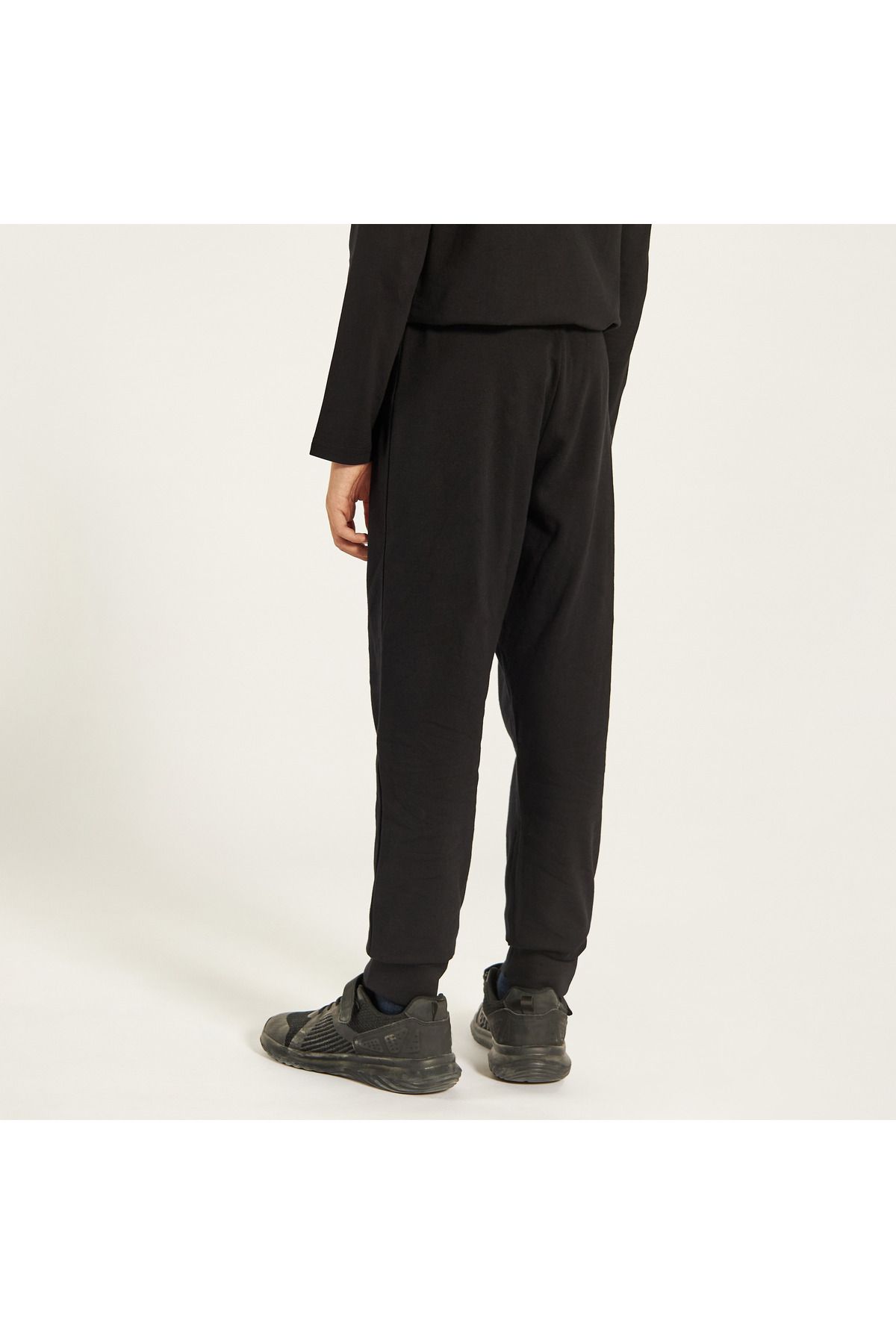Juniors-Solid Joggers with Drawstring Closure and Pockets 4