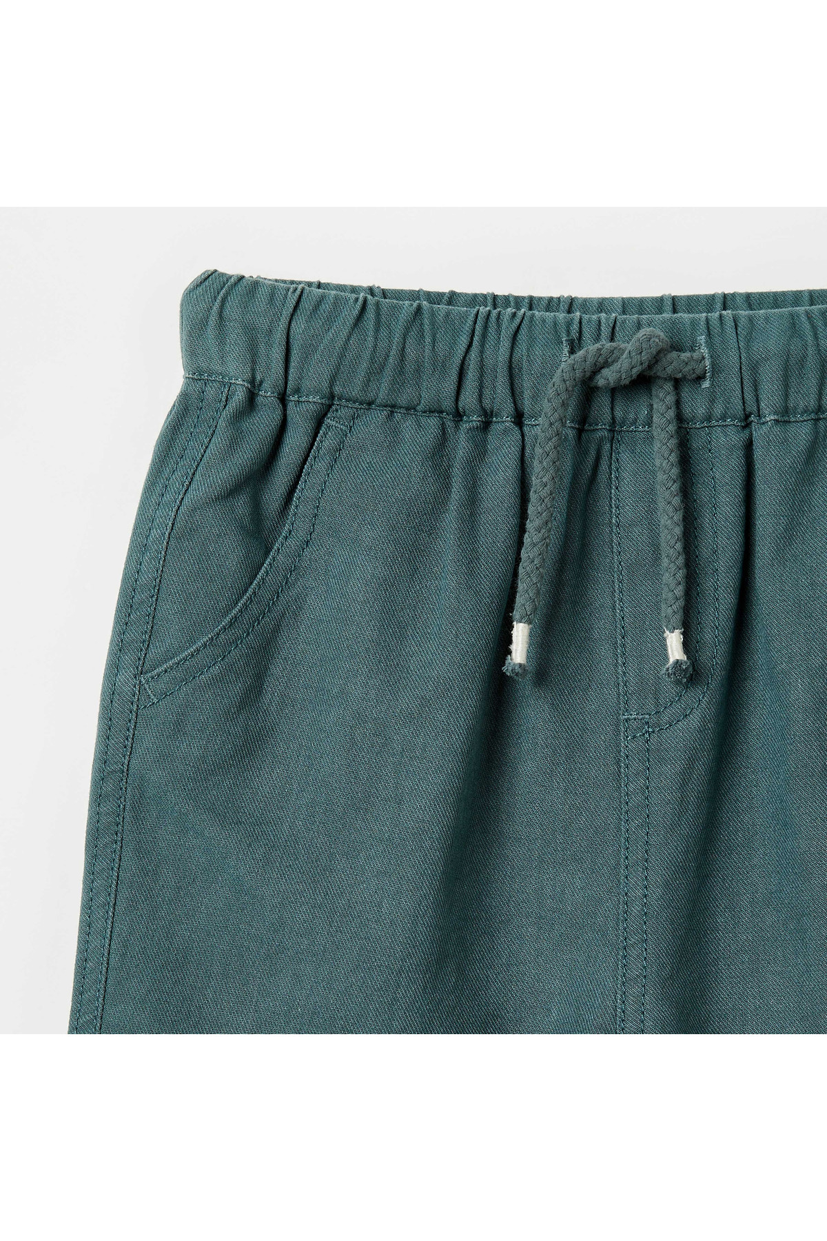giggles-Solid Pants with Drawstring Closure 3