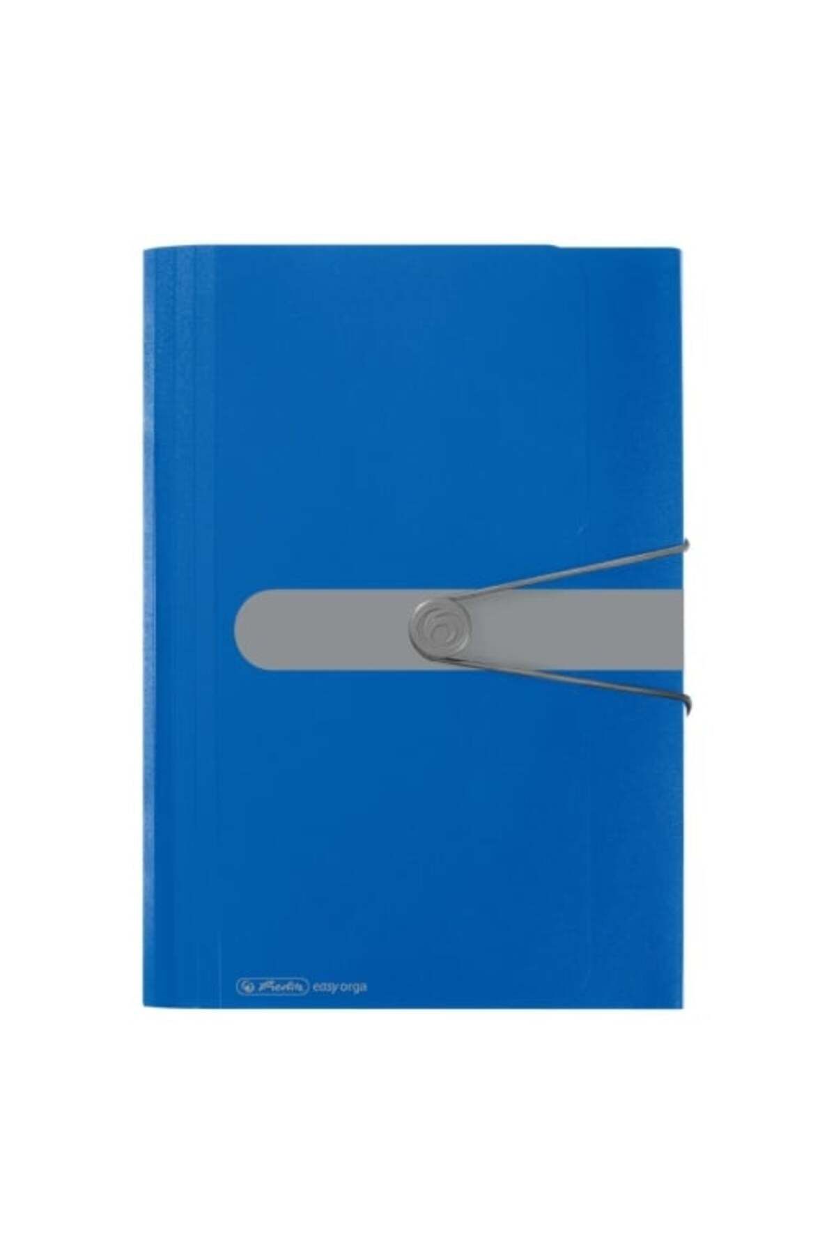 Herlitz-Dosar extensibil, format A4, material PP, închidere cu nasture elastic, 12 compartimente indexate, culoare albastru 2
