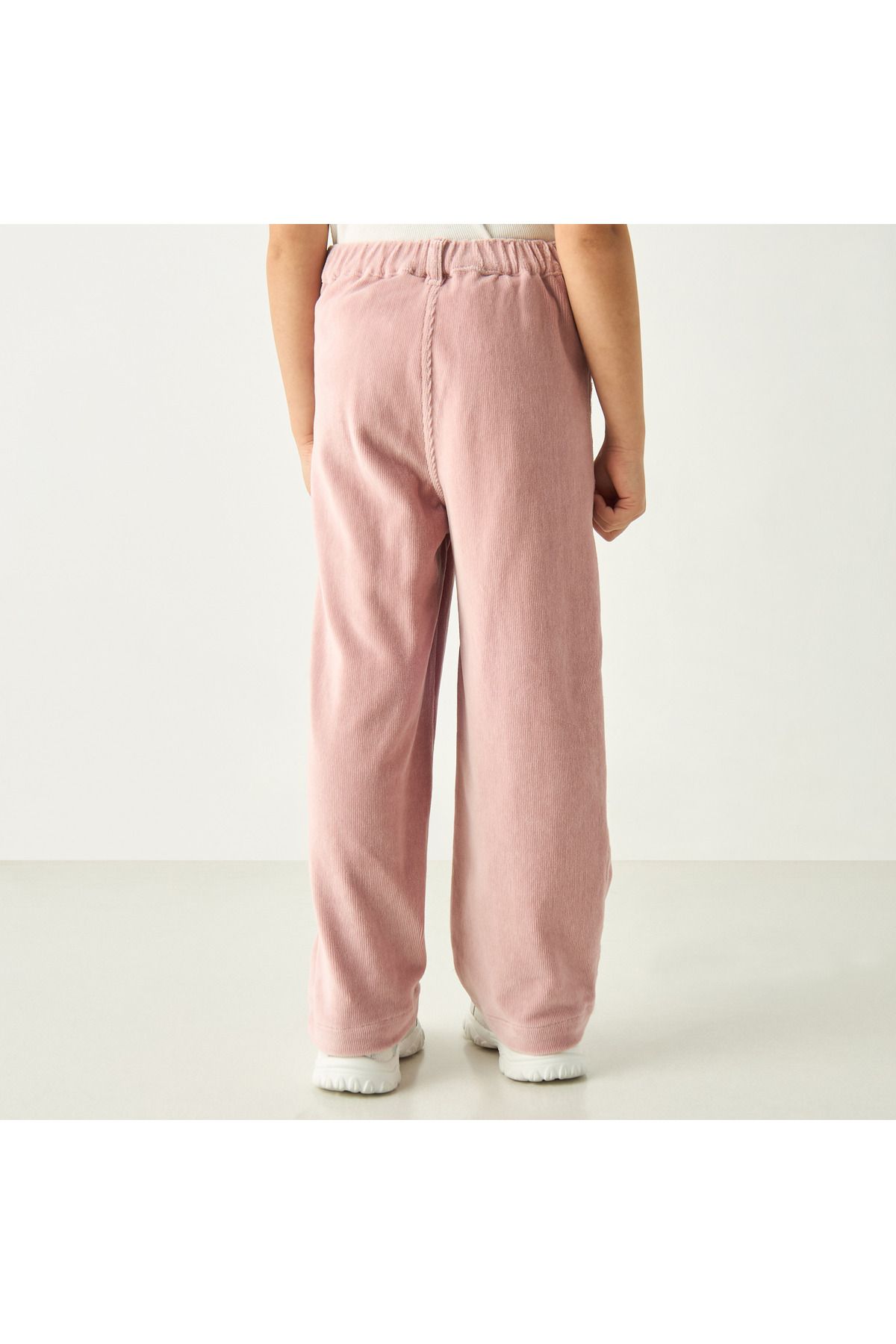 ELIGO-Solid Pants with Button Closure and Pockets 3