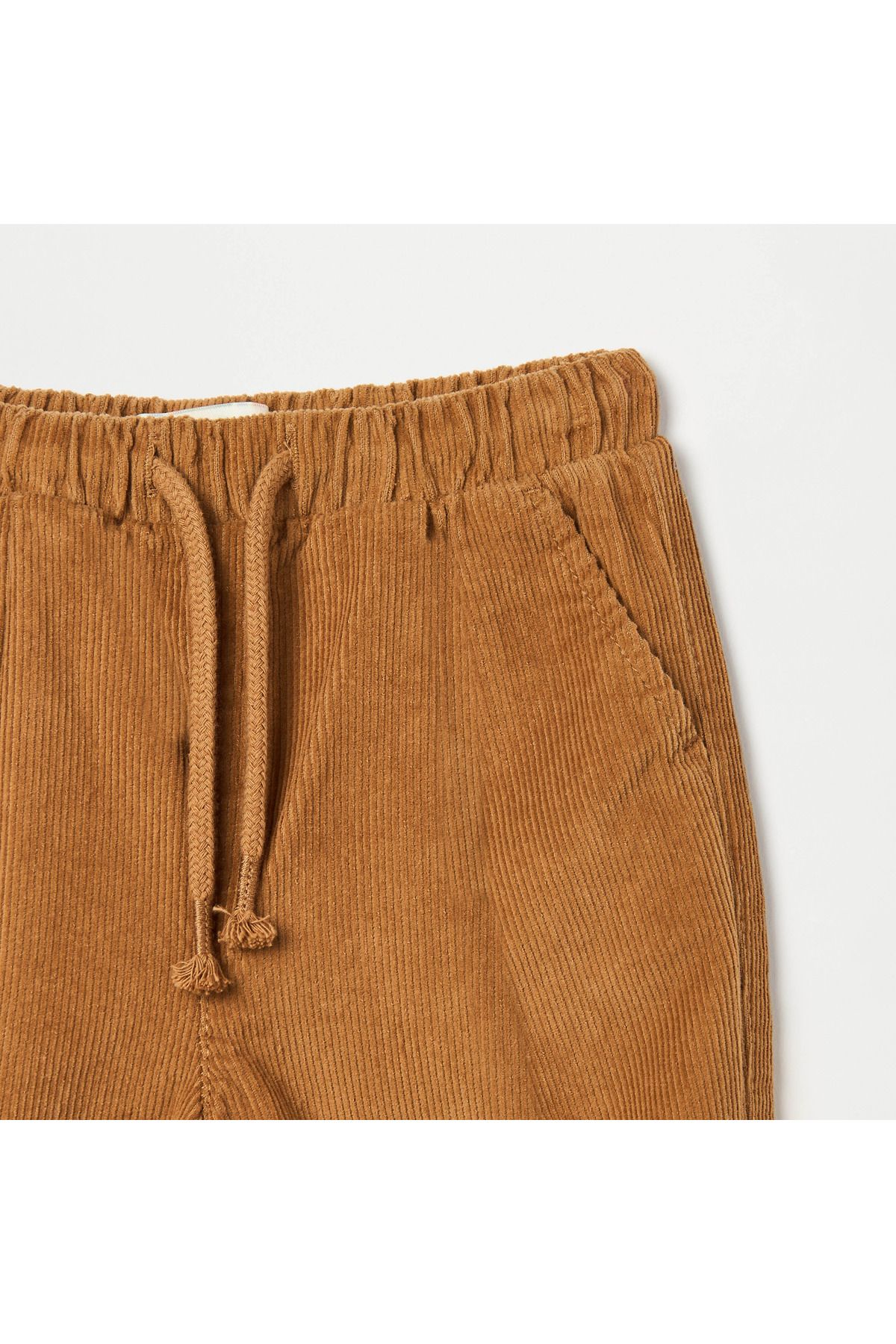 Juniors-Ribbed Joggers with Pockets and Drawstring Closure 2