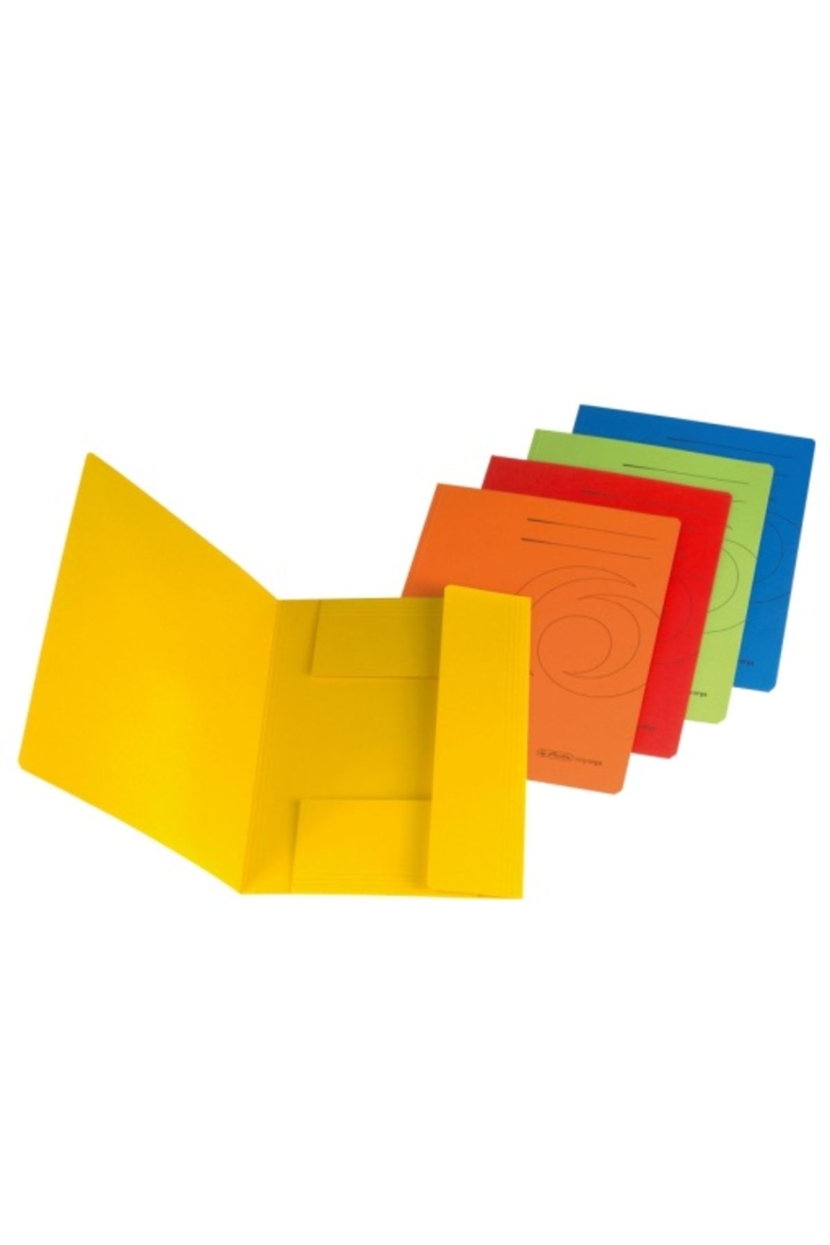 Herlitz-Dosar tip plic, format A4, material carton reciclat, culoare roșu intens 2