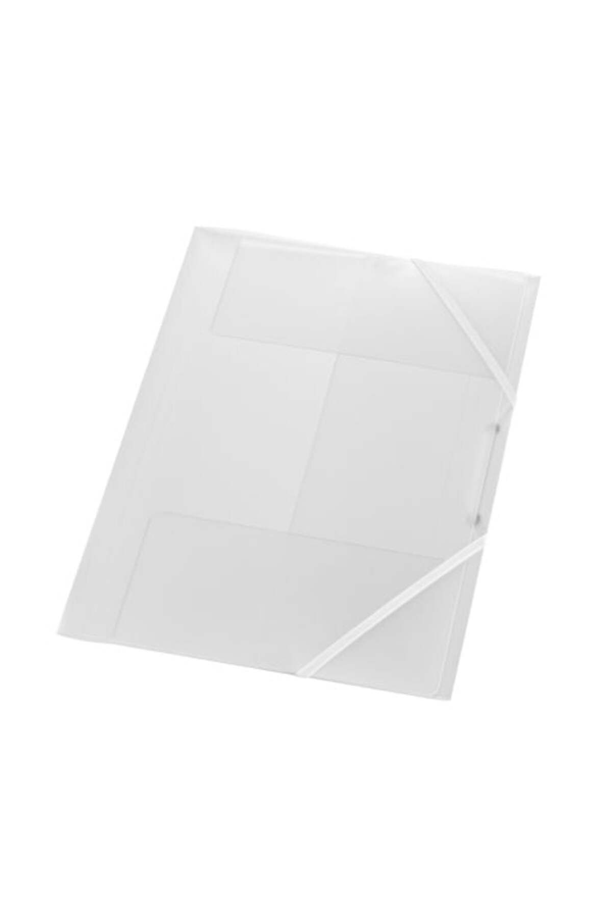 Herlitz-Dosar cu elastic, format A4, cotor 15 mm, material PP, culoare alb translucid 1