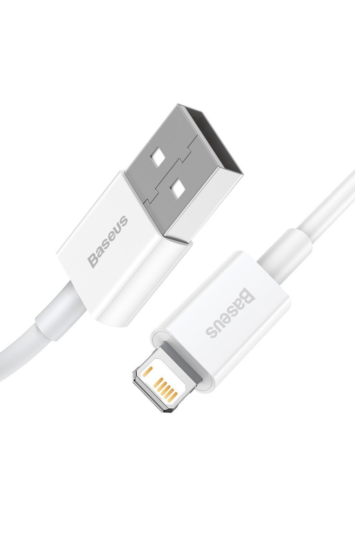Baseus-Cablu de date USB Lightning pentru iPhone 2.4A, 2m, alb 2