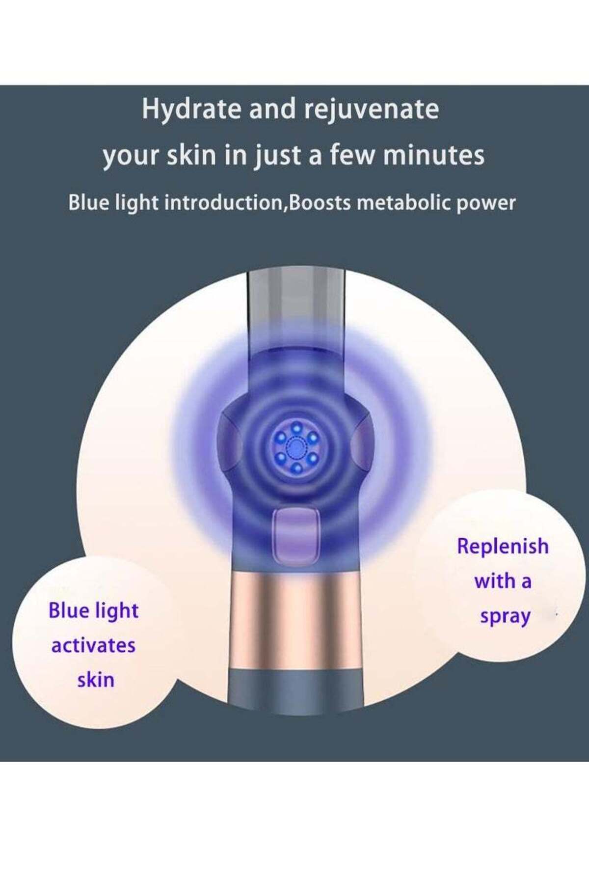 COOYA-Oxygen Facial Machine,Rechargeable and Portable High Pressure,Oxygen Sprayer for Skin Rejuvenation 3