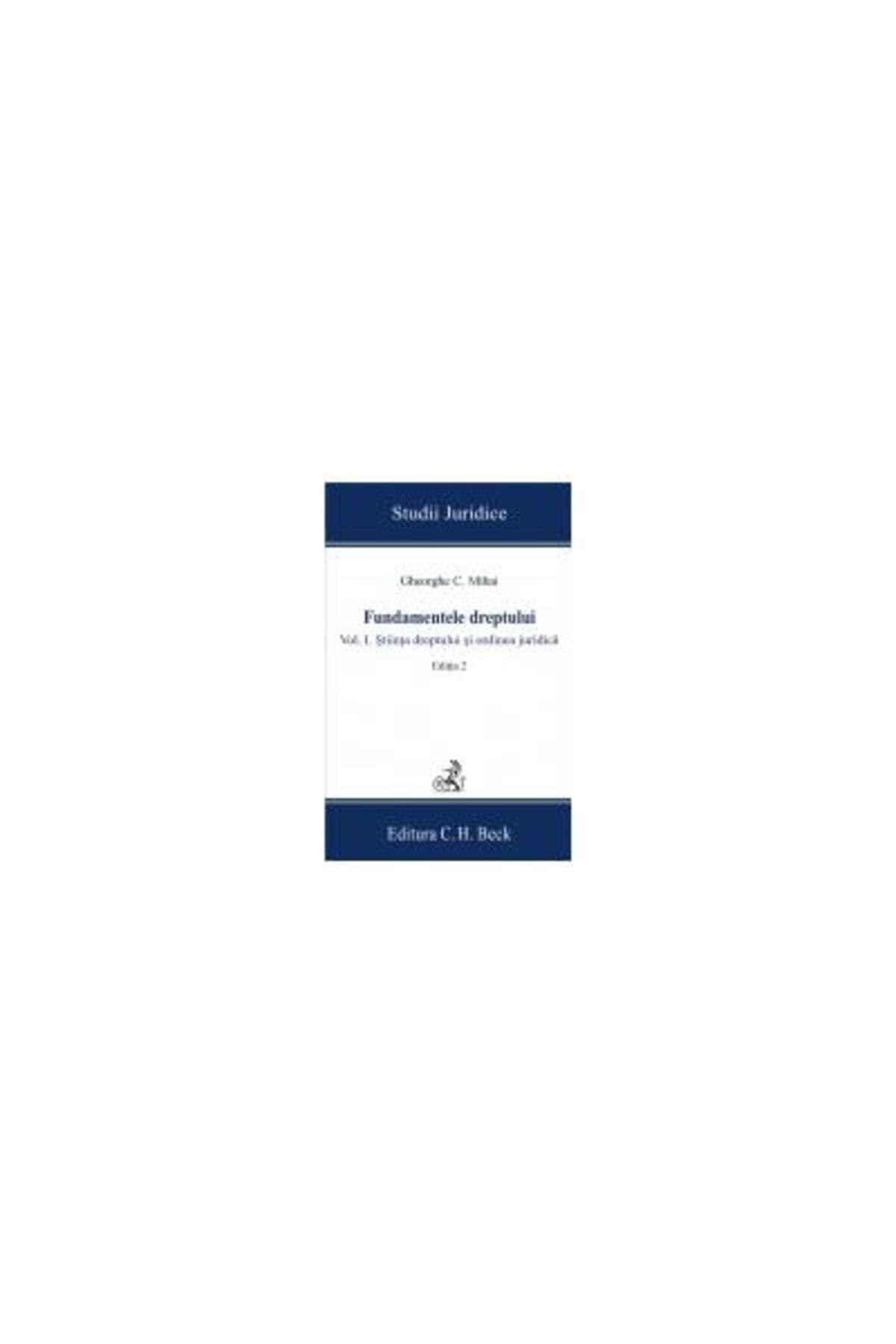Editura CH Beck-Fundamentals of Law. Volume I. The Science of Law 1
