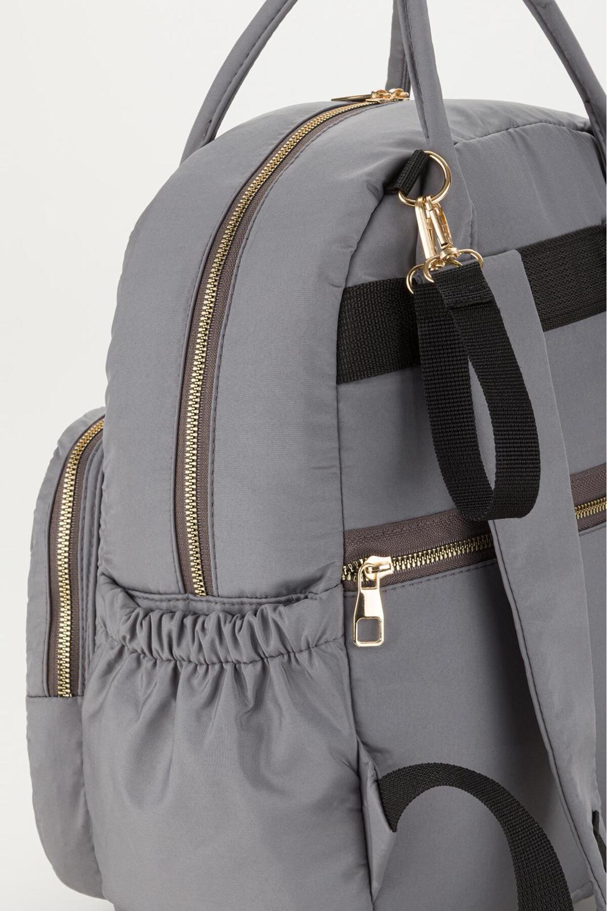 Halk Sepeti Anne Bebek Bakım Sırt-Omuz Çantası Arya Model Termos Biberon Cepli Askı Aparatlı Anahtarlık Hediyeli fotoğrafı 7 (önizleme)