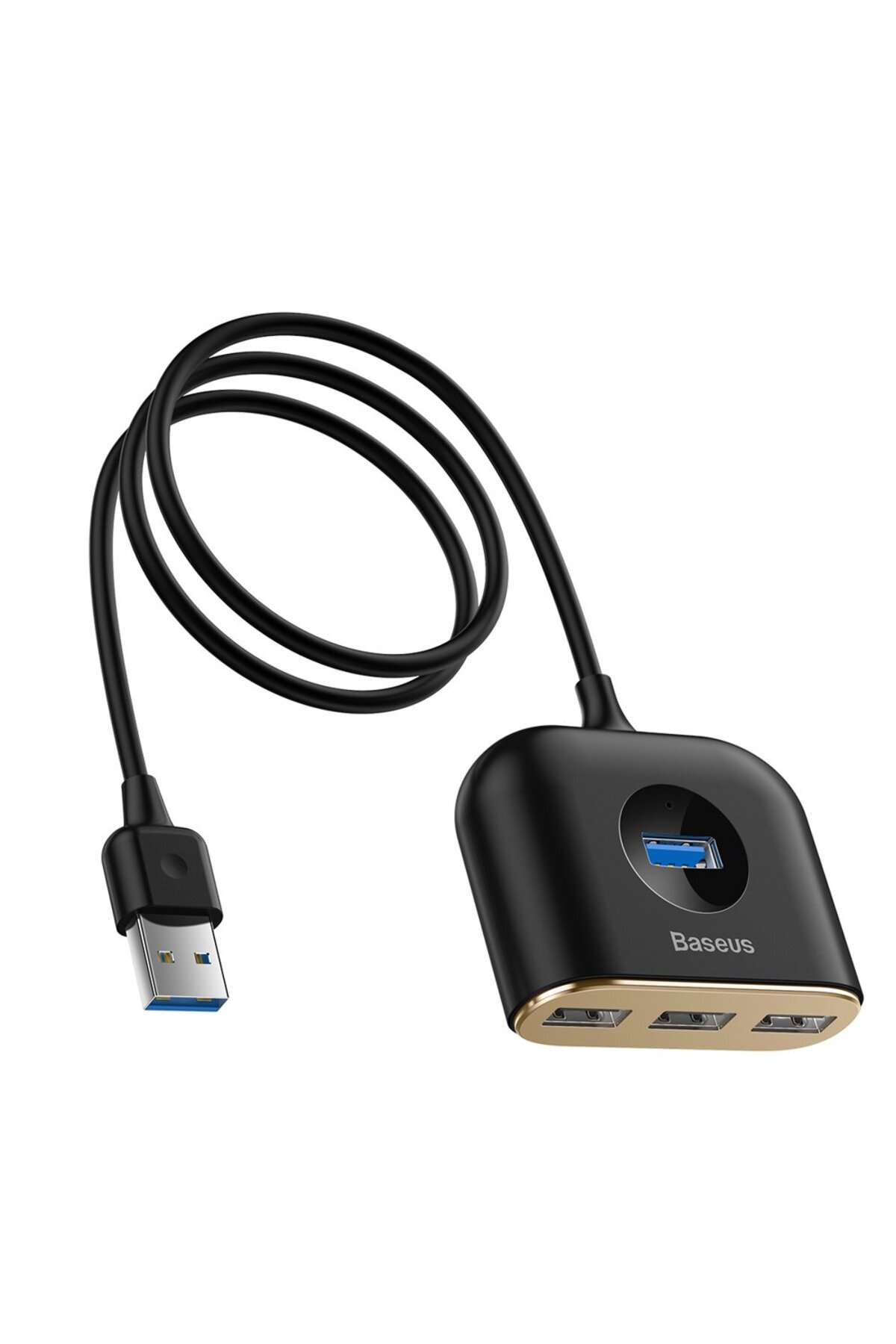 Baseus-Adaptor USB HUB 4 în 1 USB 3.0 la USB 3.0*1+USB 2.0*3 1m Negru 1