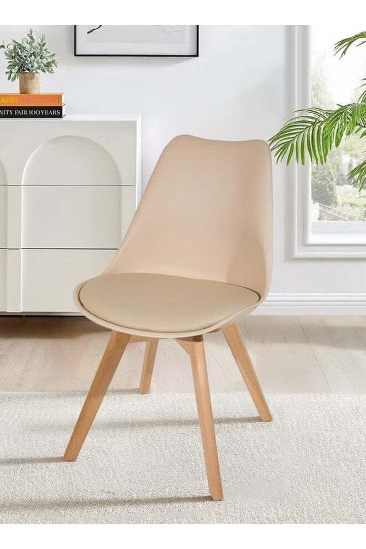 Taimi-طقم طعام من 5 قطع، طاولة طعام مستطيلة بيضاء 120×60×75 سم مع 4 كراسي بيج مبطنة ناعمة 4