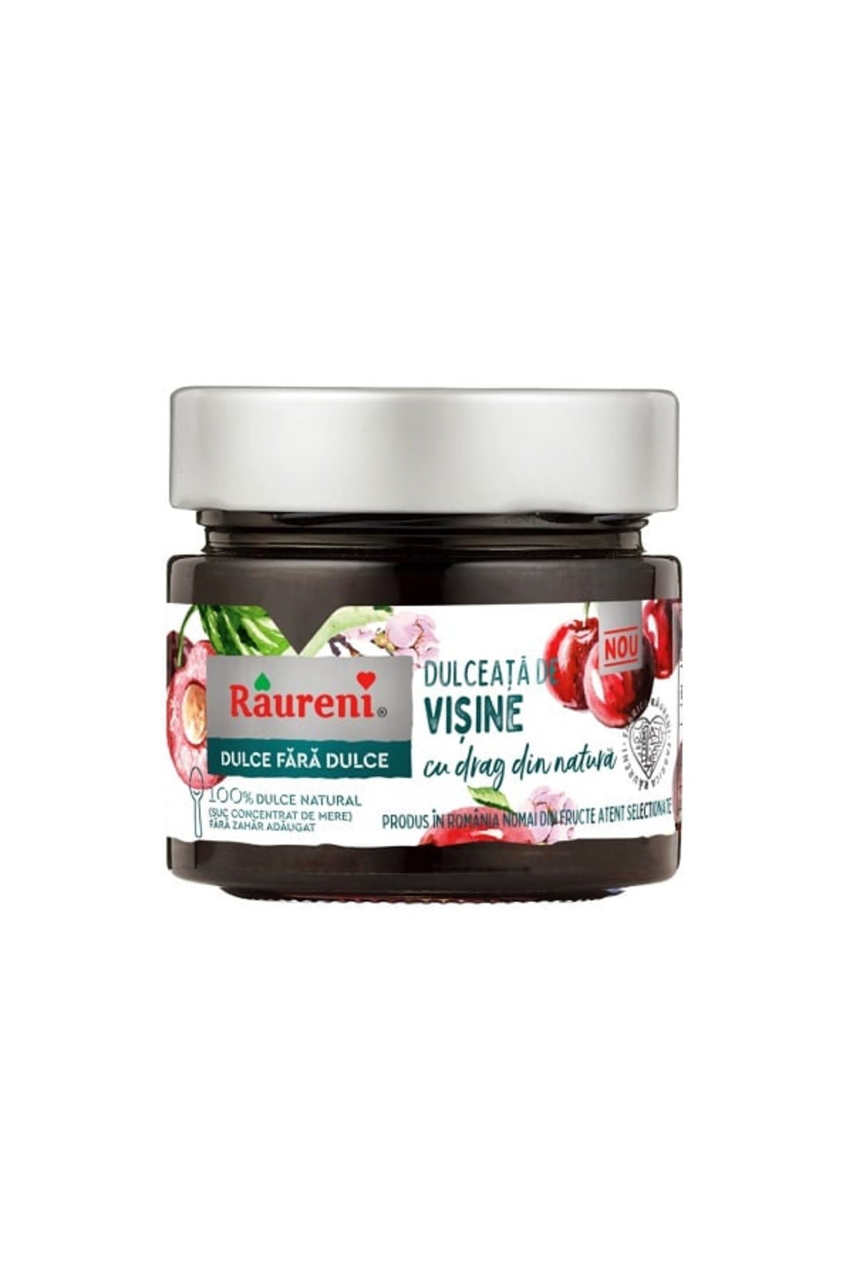 Raureni Dulceata Visine Fara Zahar 240 G - One Size