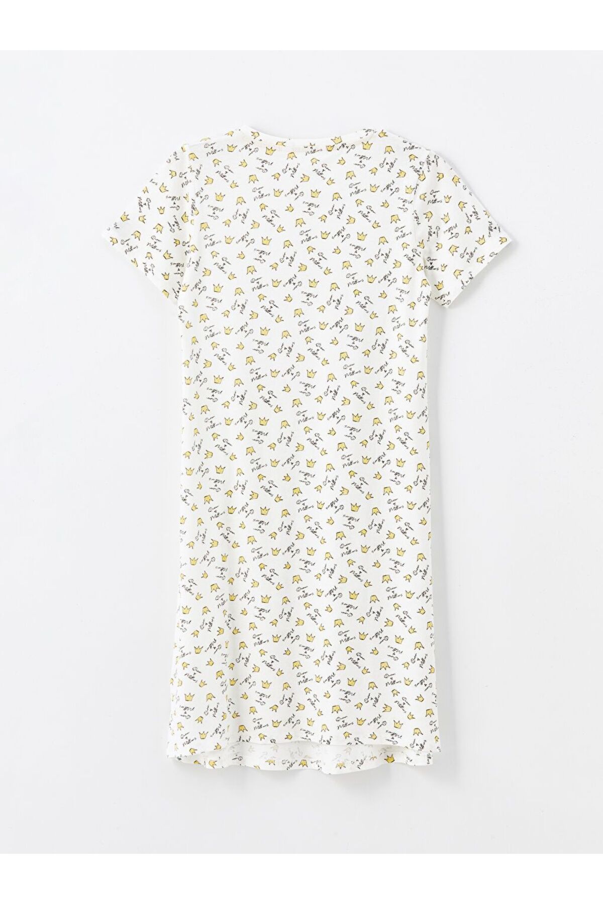 LC Waikiki Bisiklet Yaka Baskılı Hamile Gecelik