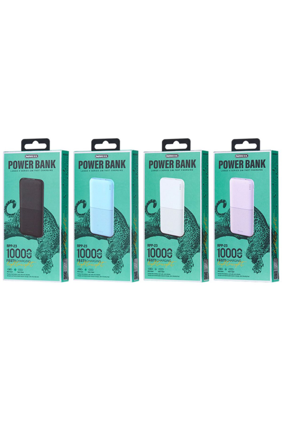 REDz Accessories-Baterie externă Remax RPP-23, 10.000 mAh, USB + Tip-C, Indicator LED, Negru 4