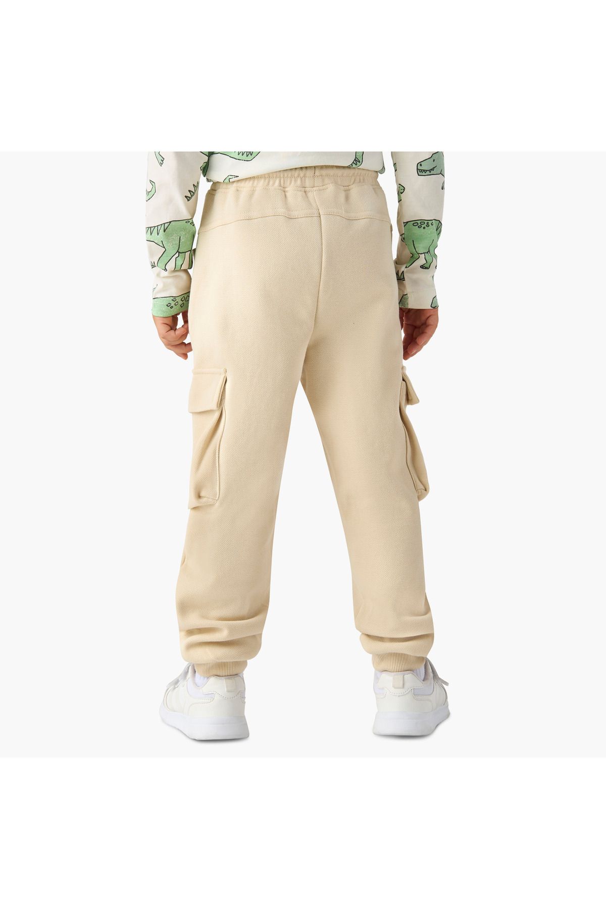 Juniors-Solid Joggers with Drawstring Closure and Pockets 3