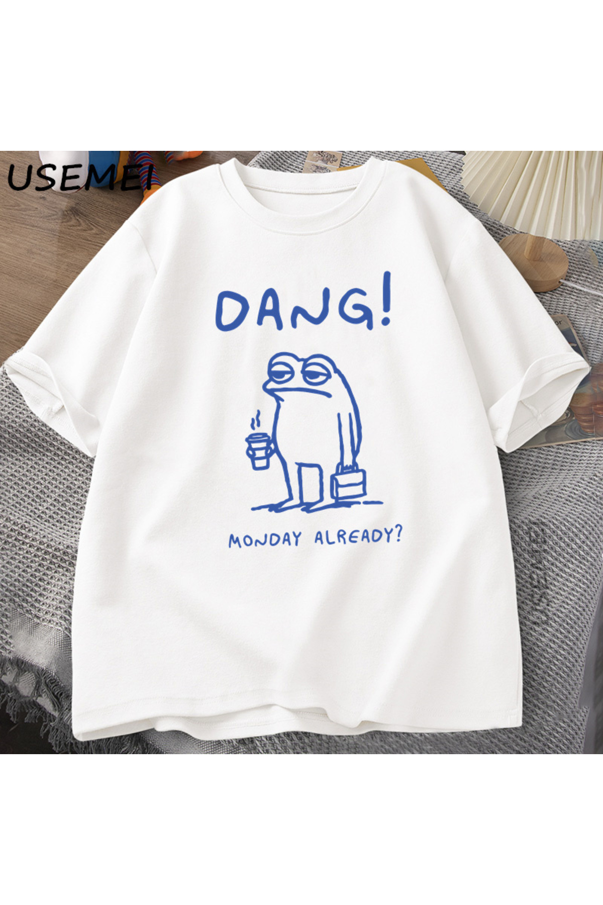 Dang Monday Already T Shirt Men Funny Cottagecore Man I Love Frog Tee Funny Kurb 2827