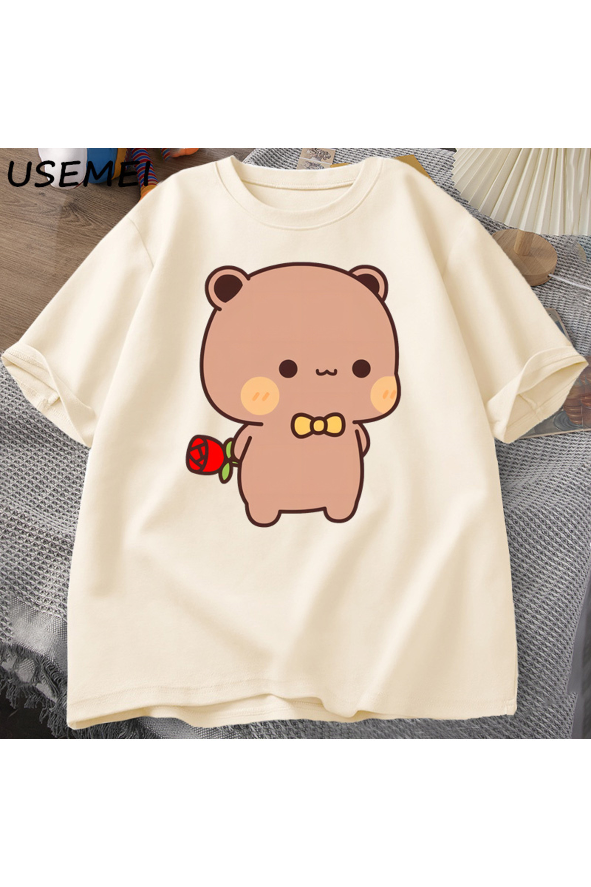 DuDu bear amazing Panda BuThis is a funny cute Buu Duu graphic T Shirt with a flower T-shirt kadi 2871