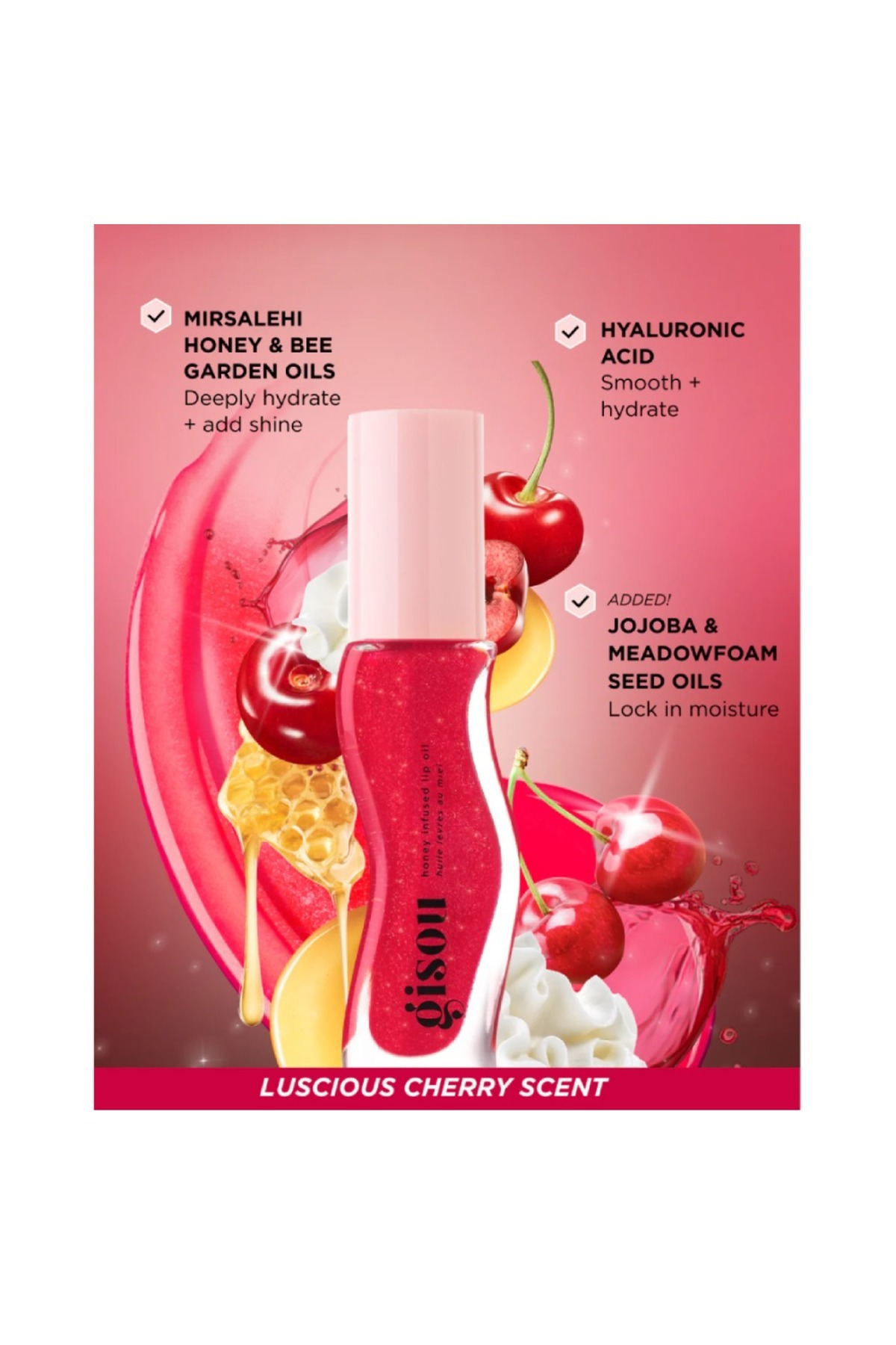 gisou-Jisoo Cherry Lip Gloss Moisturizer 🍒 8ml 3