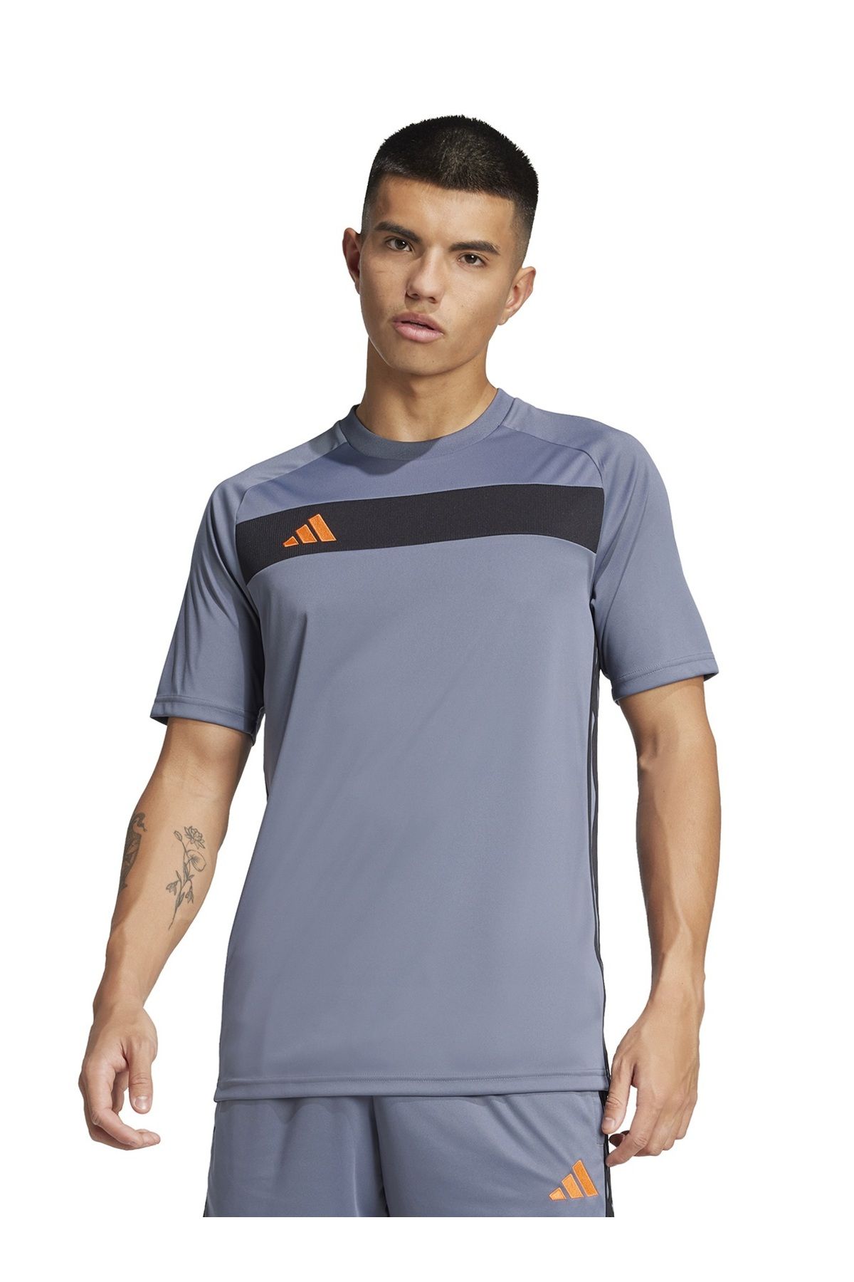adidas-Ανδρικό μπλουζάκι προπόνησης κατάλληλο για καθημερινή χρήση και αθλητικό άνετο απλό μπλουζάκι 3