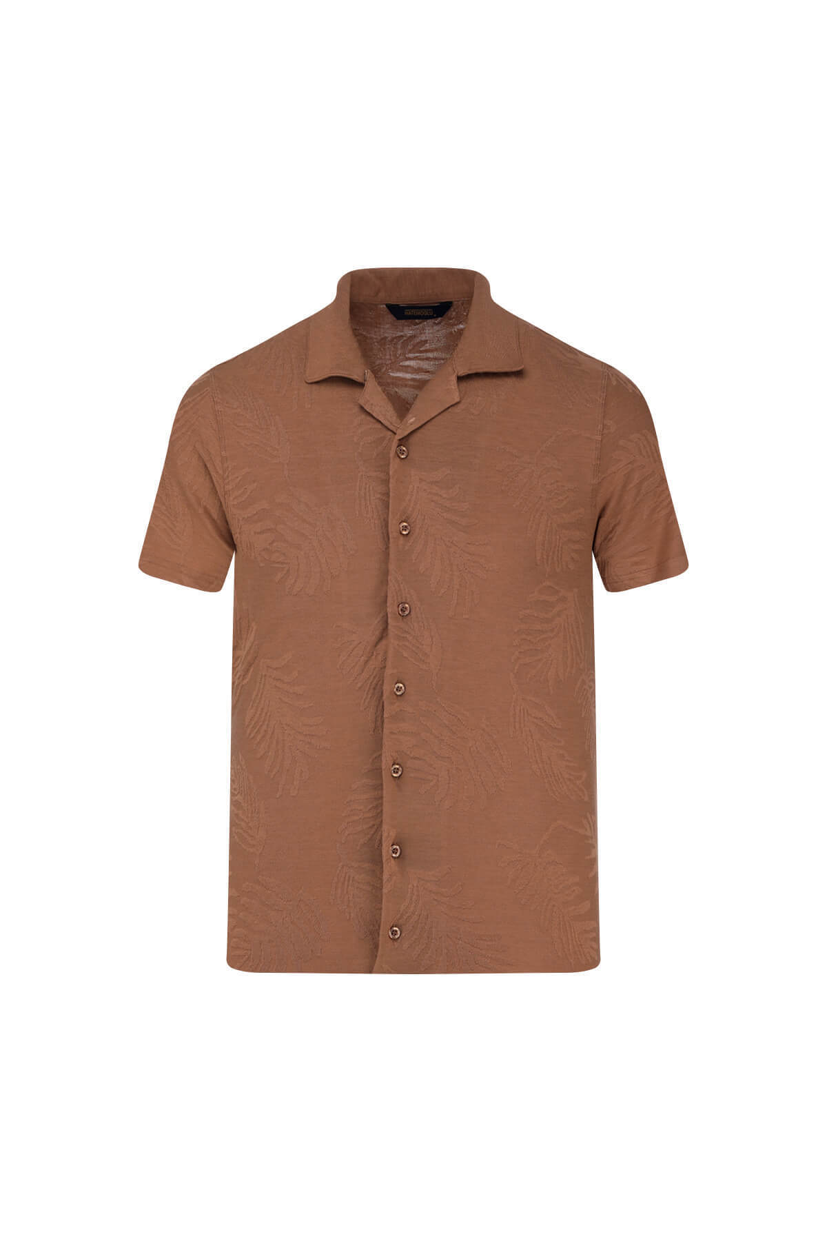 Hatemoğlu-Μπλουζάκι Camel Regular Fit με γιακά Apaş 1