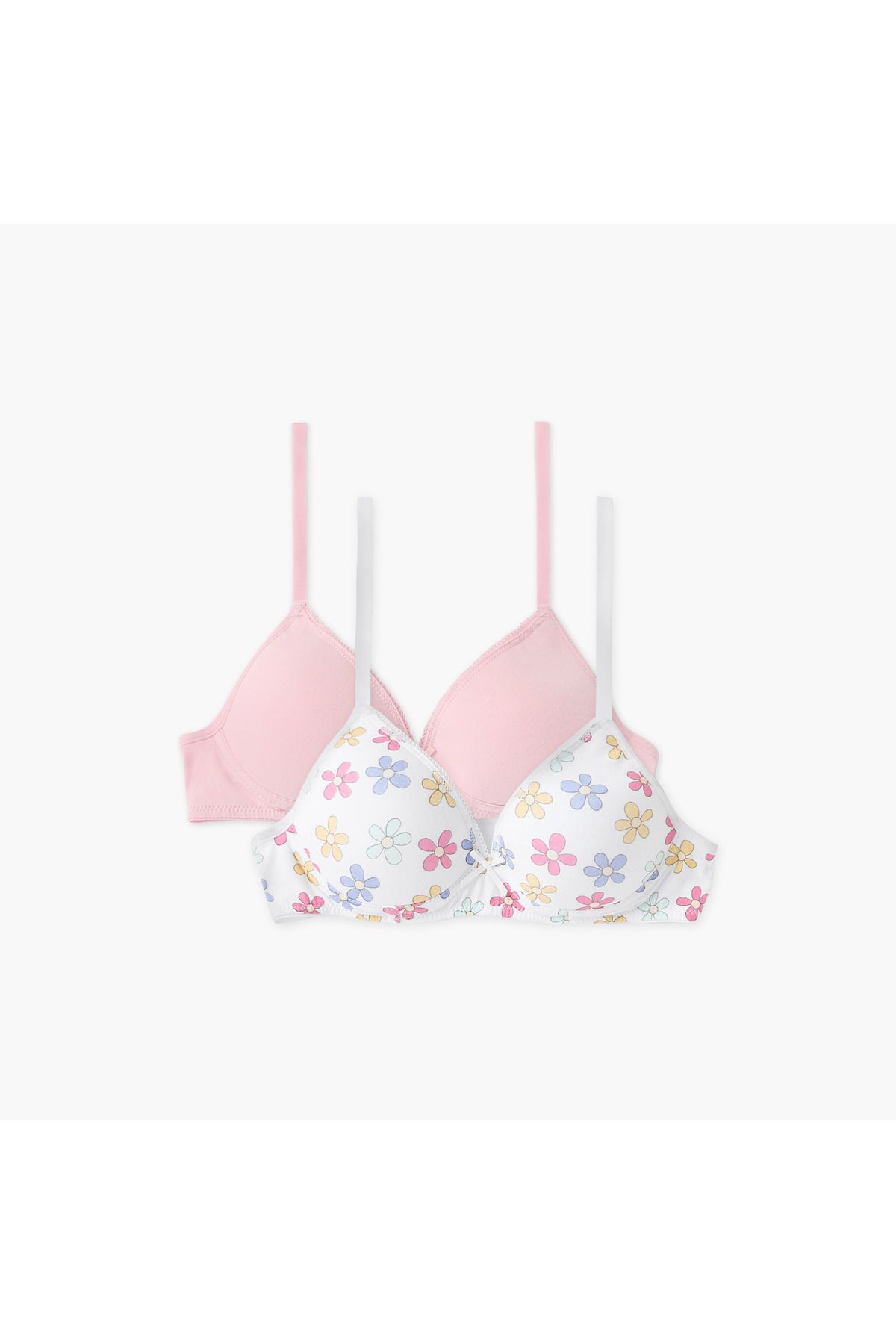 Juniors-Assorted Bra with Hook and Eye Closure - Set of 2 1