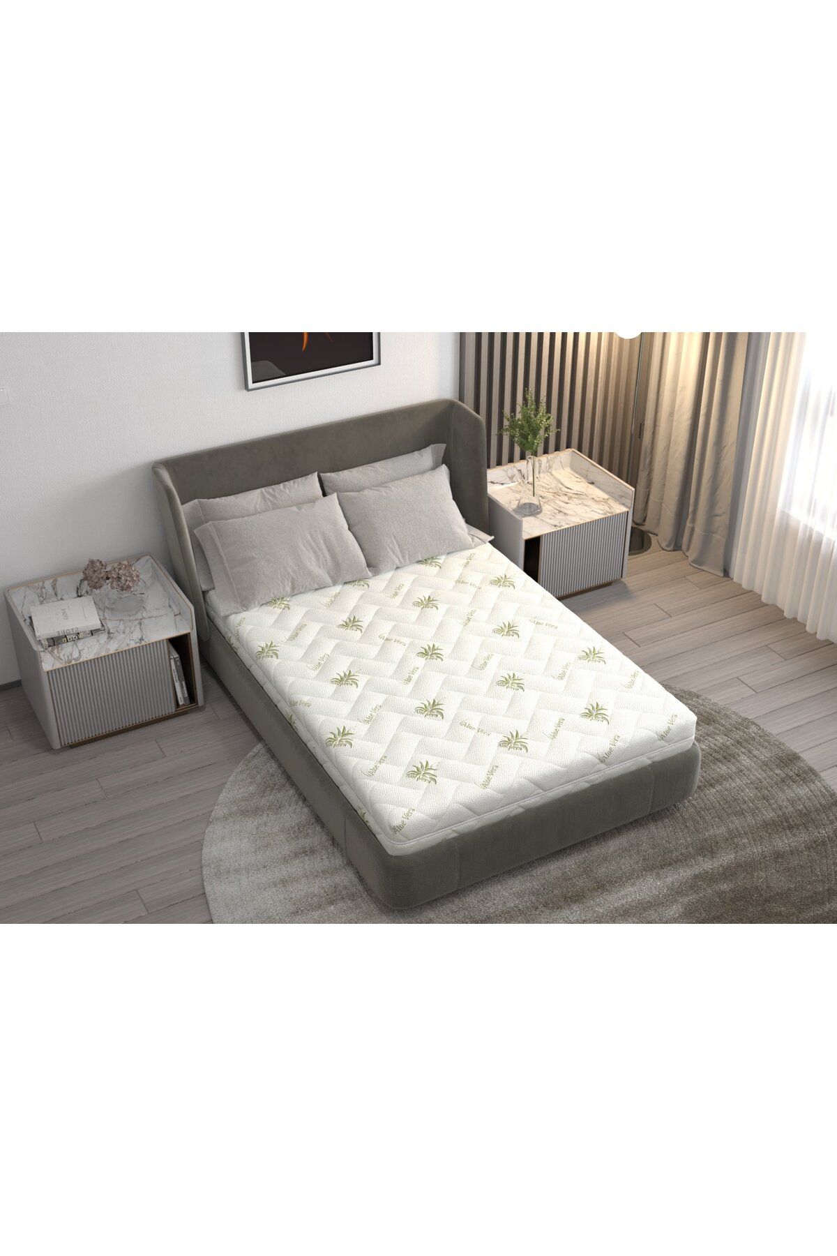 Somnart-FermiMax Aloe Vera polyurethane foam mattress 90x200, height 15 cm 1