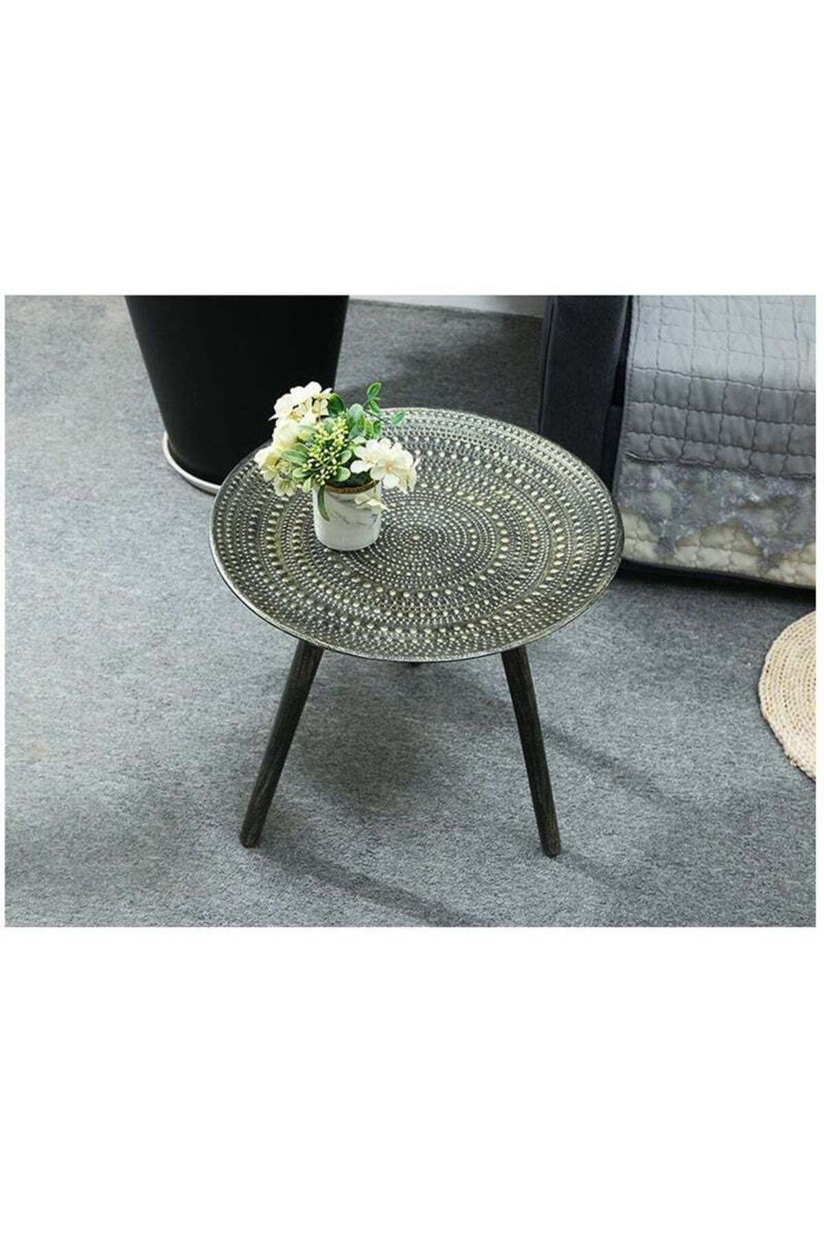COOYA-طاولة قهوة عصرية، 40×40 سم، طاولة قهوة فريدة بتصميم متطور، طاولة صغيرة بجانب السرير 3