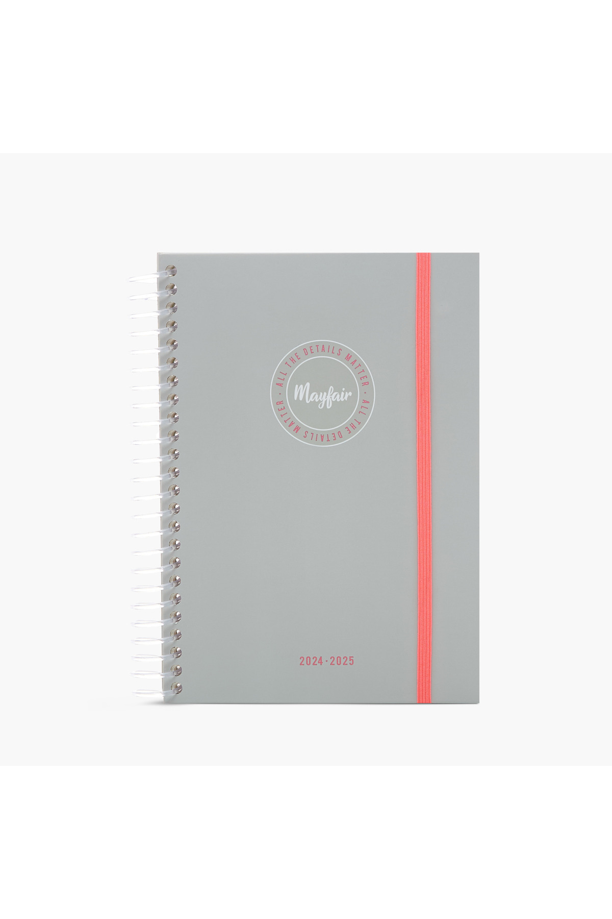 Mayfair-Slogan Print Spiral Notebook 1