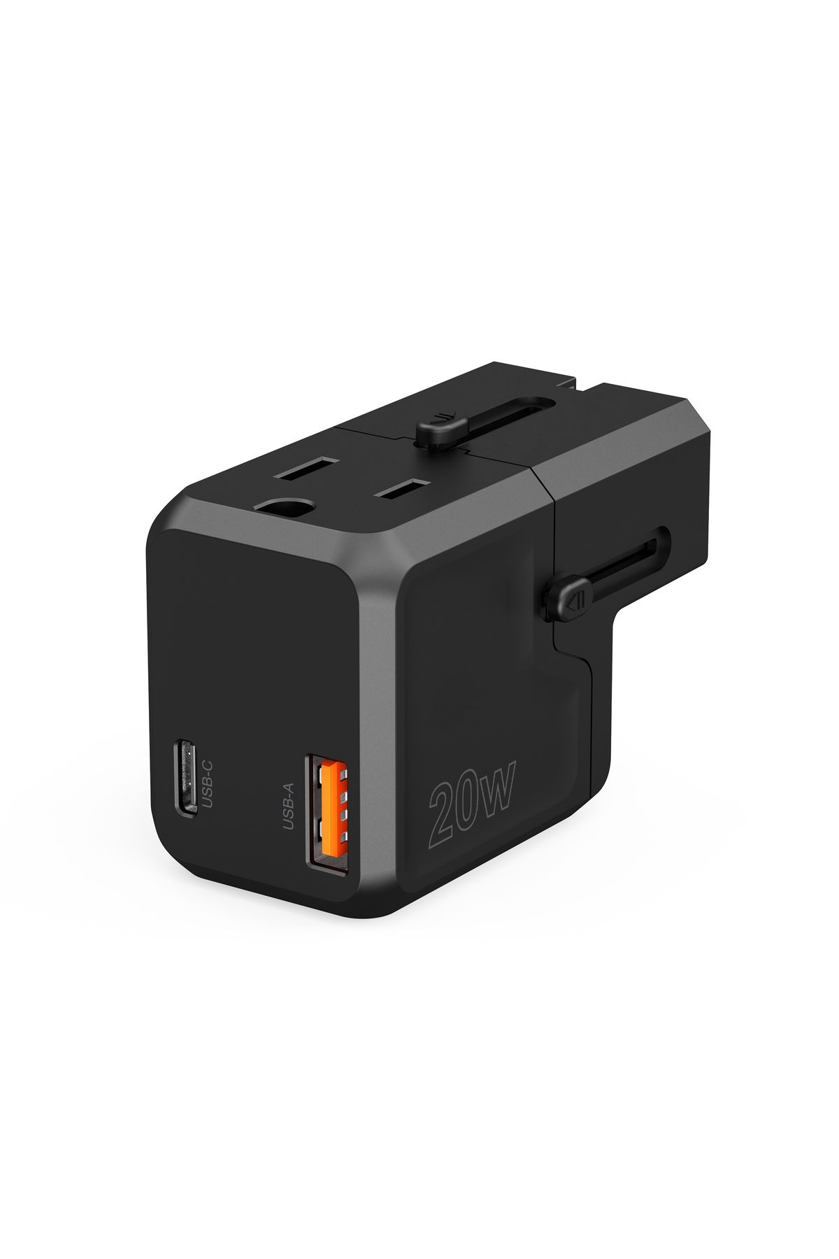 CHOETECH-Încărcător universal USB-C USB-A PD 20W, mufe US EU UK AU, negru 4