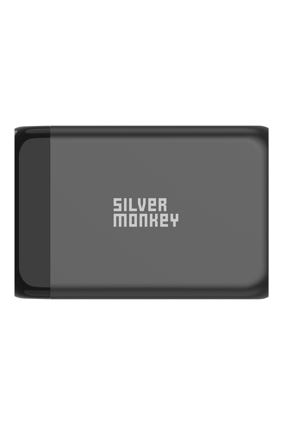 Silver Monkey-Încărcător de perete GaN 130W cu cablu de alimentare 3xUSB-C PD USB-A QC 3.0 negru 4