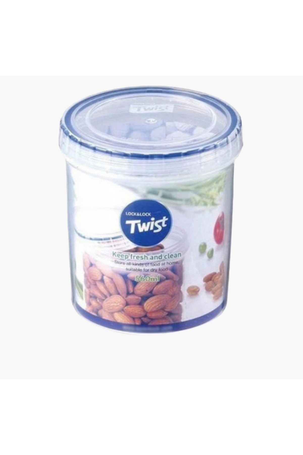 locknlock-Round Food Container with Twist Lock Lid - 560 ml 1