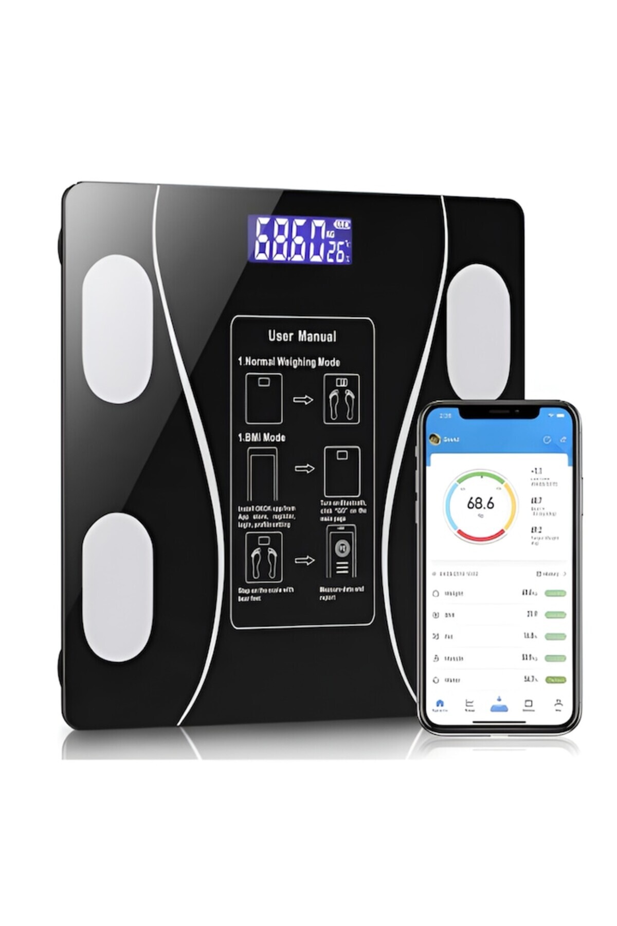 MKT-Smart Body Diagnostic Scale with Bluetooth Connection 3