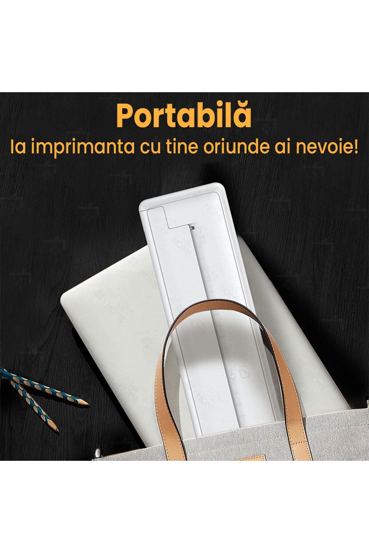 GlowforHome-Imprimanta termica portabila A4 GlowforHome, fara fir, Bluetooth, USB, compatibila iOS/Android 7
