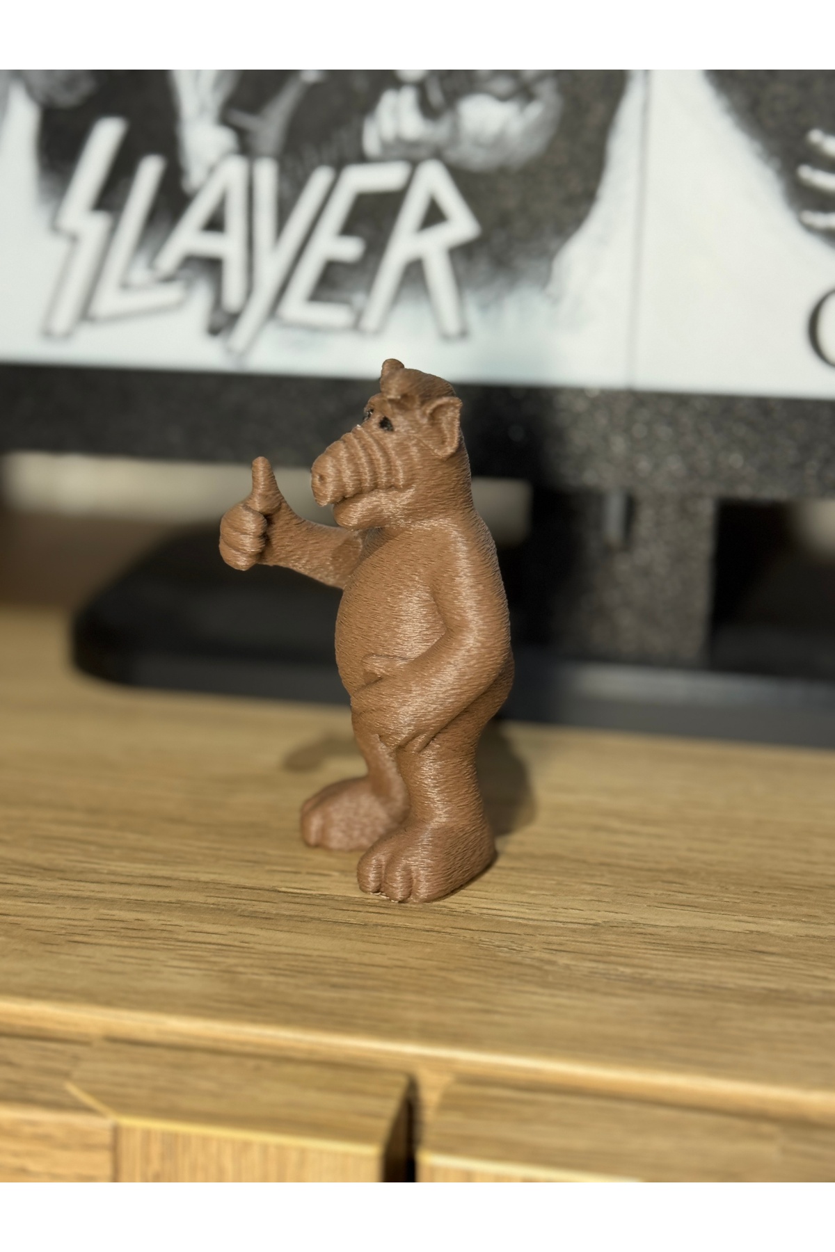 مجسم ALF – نموذج ديكور ريترو مطبوع ثلاثي الأبعاد (10 سم)