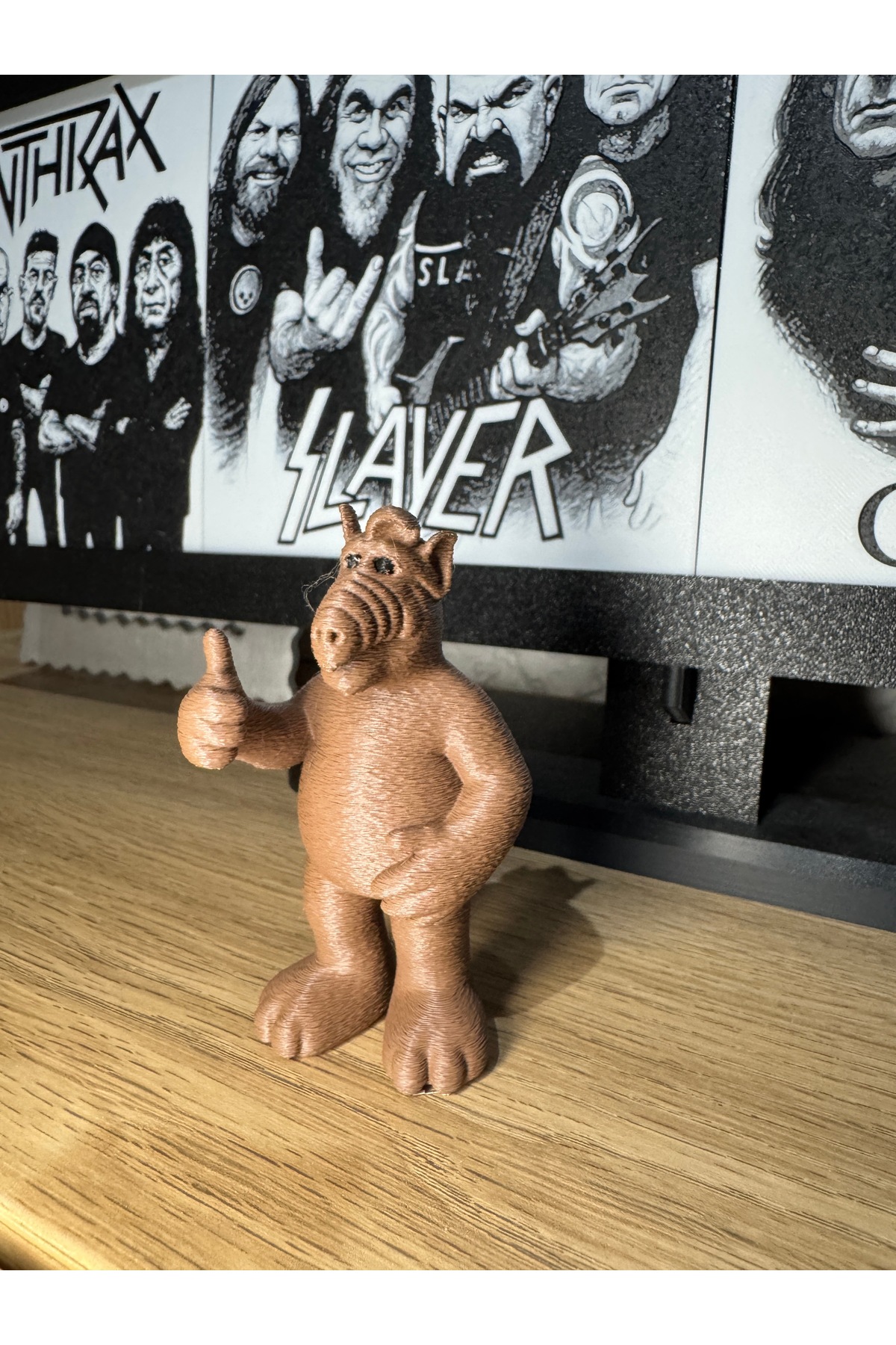 مجسم ALF – نموذج ديكور ريترو مطبوع ثلاثي الأبعاد (10 سم)