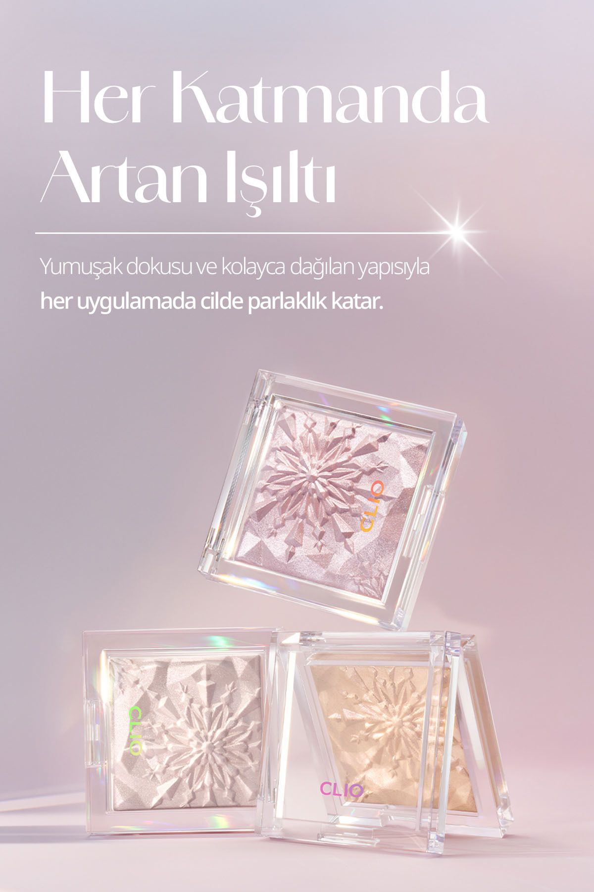 CLIO-Highlighter Providing Intense Radiance with Micro Pearl Particles Prism Highlighter 05 Peach Sapphire 5