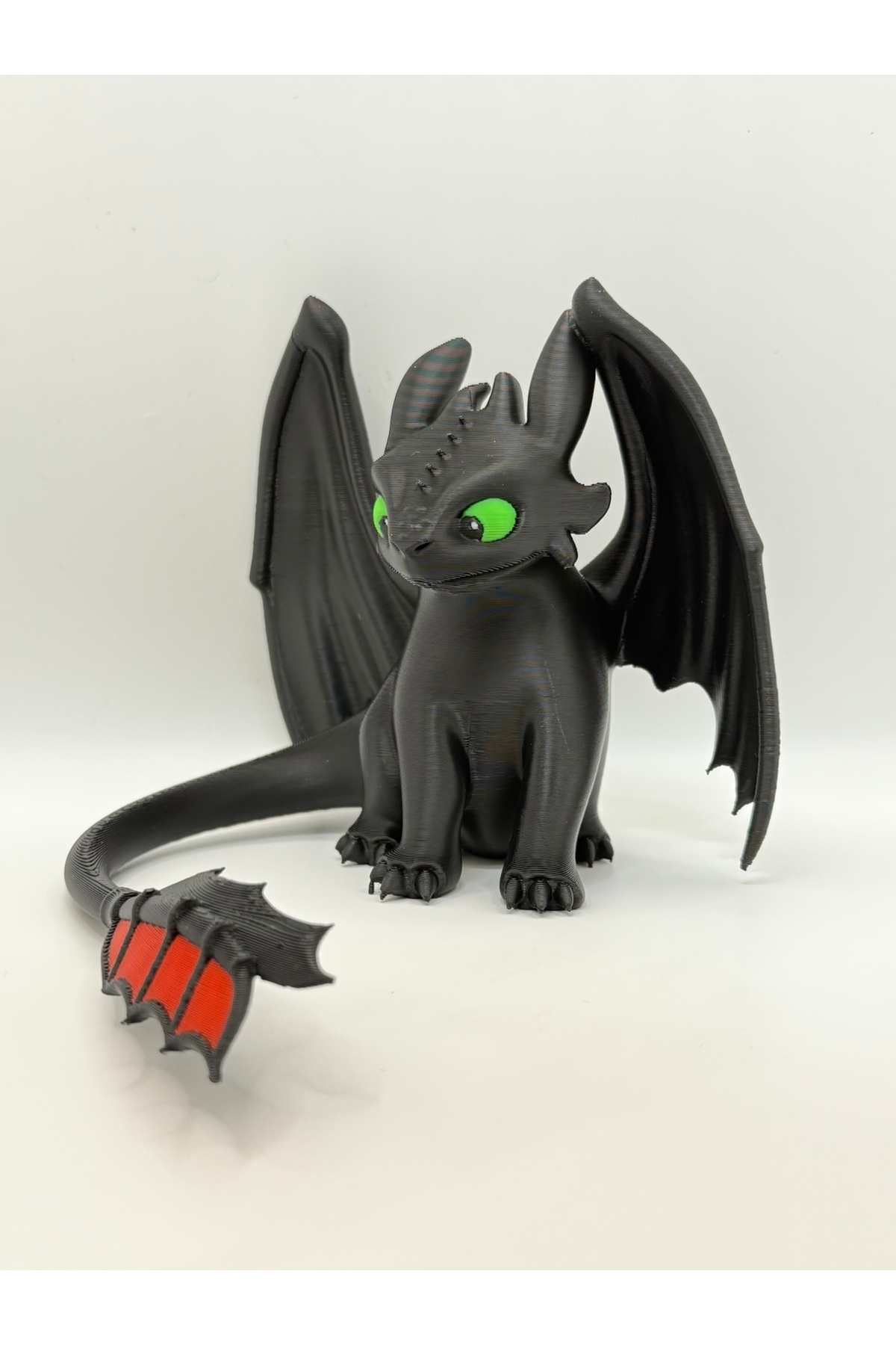 So trainieren Sie Ihren Drachen – Zahnlose Figur | 3D-Druck dekoratives Drachenmodell (13x10 cm)