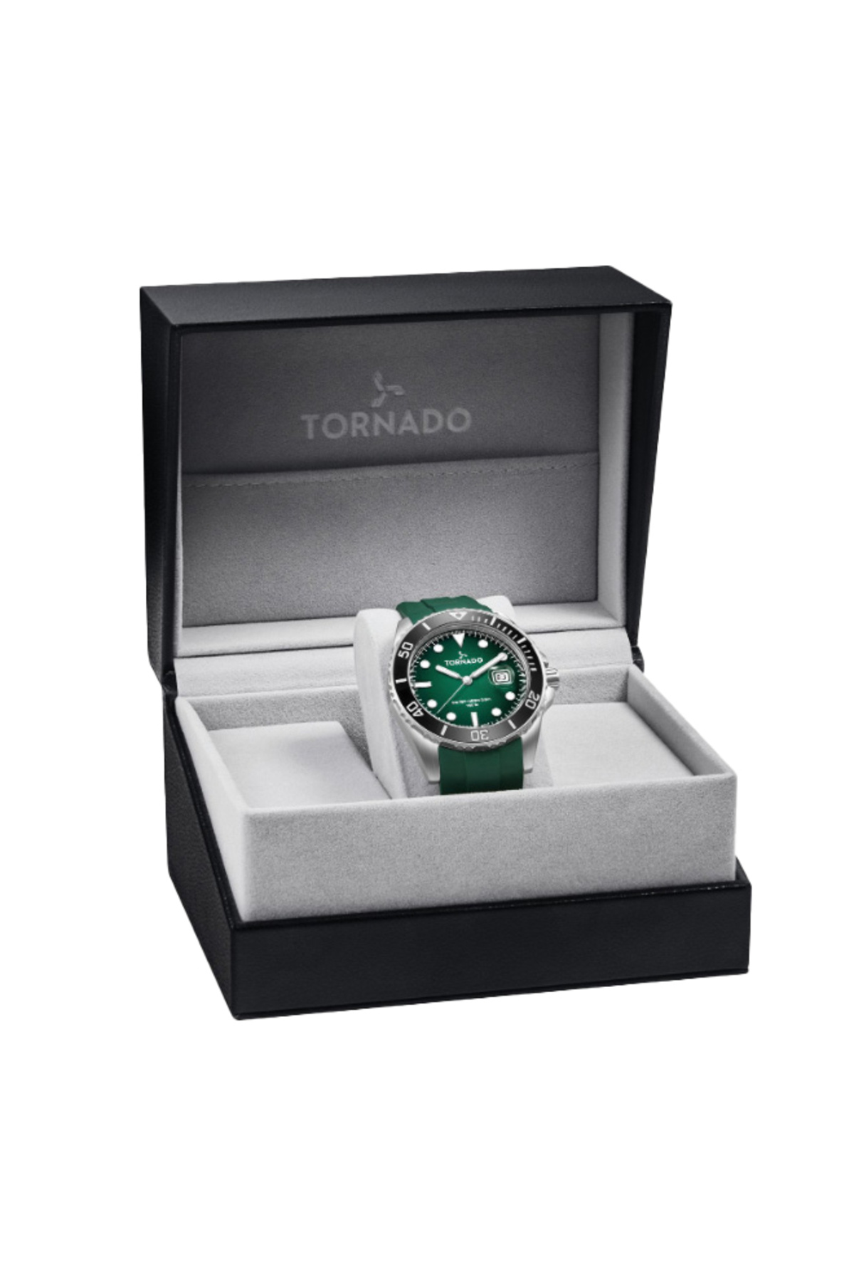 Tornado-LUMINA ANALOG Men's Analog Green Dial Watch - T22001-SSHH 4