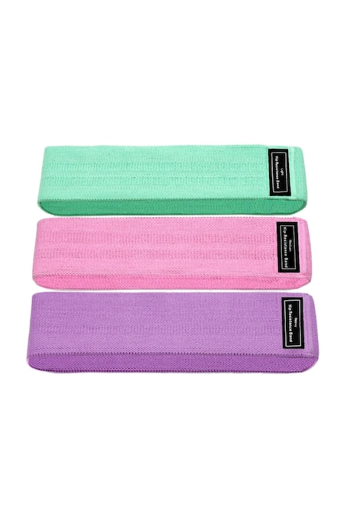 OEM Set 3 Benzi Elastice Pentru Fitness, 3 Niveluri De Rezistență, Coapse, Fesieri Și Picioare - One Size