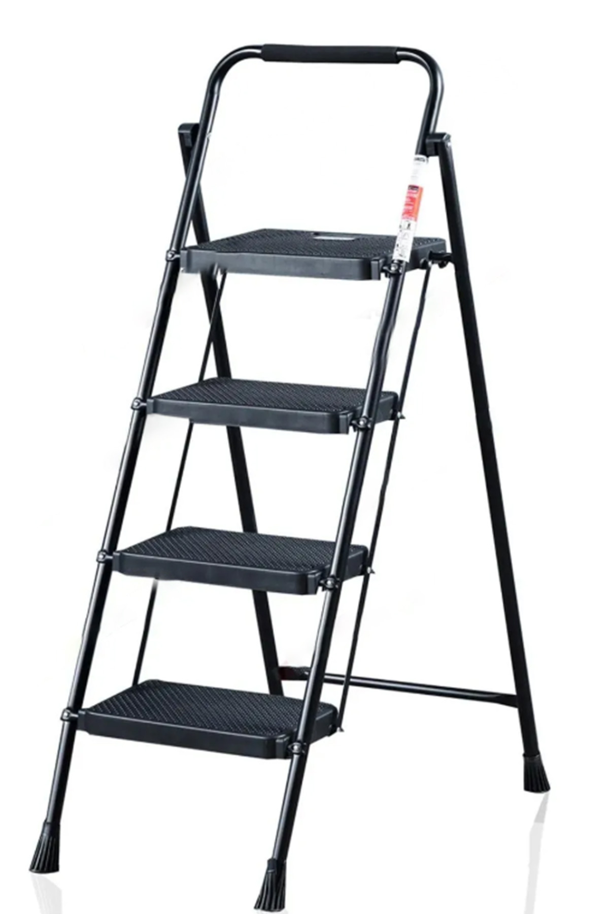 Perilla 51404 Stepla Geniş 4 Basamaklı Katlanır Merdiven Eurotower Siyah