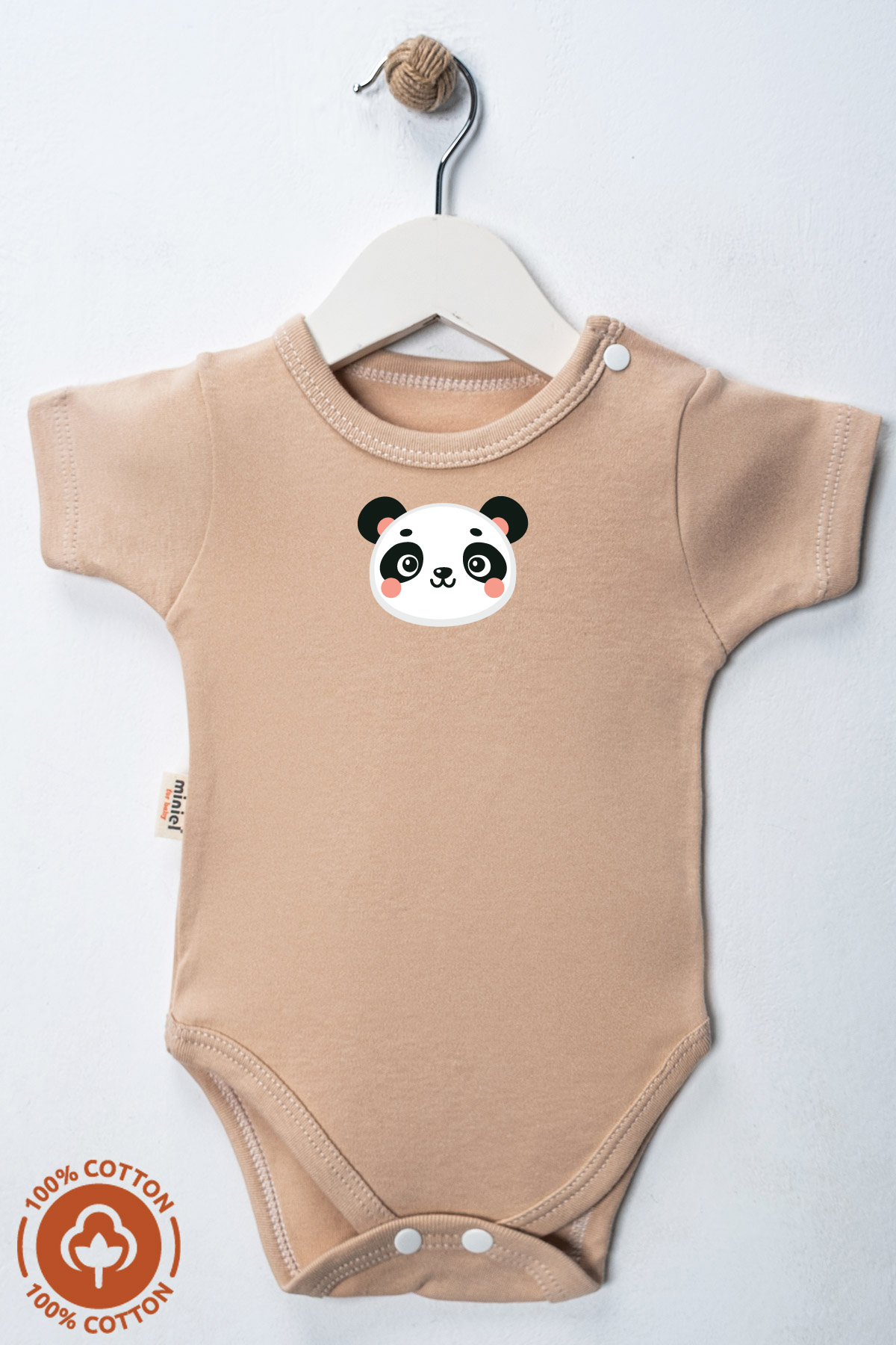 miniel organic Unisex %100 Organik Pamuklu Cute Animals Baskılı 0-12 Ay 6Lı Kısa Kollu Bebek Body Zıbın Set fotoğrafı 4 (önizleme)