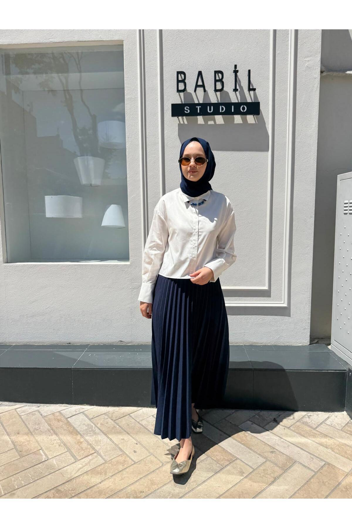Invee-Invee Skirt 6998 Navy Blue 4
