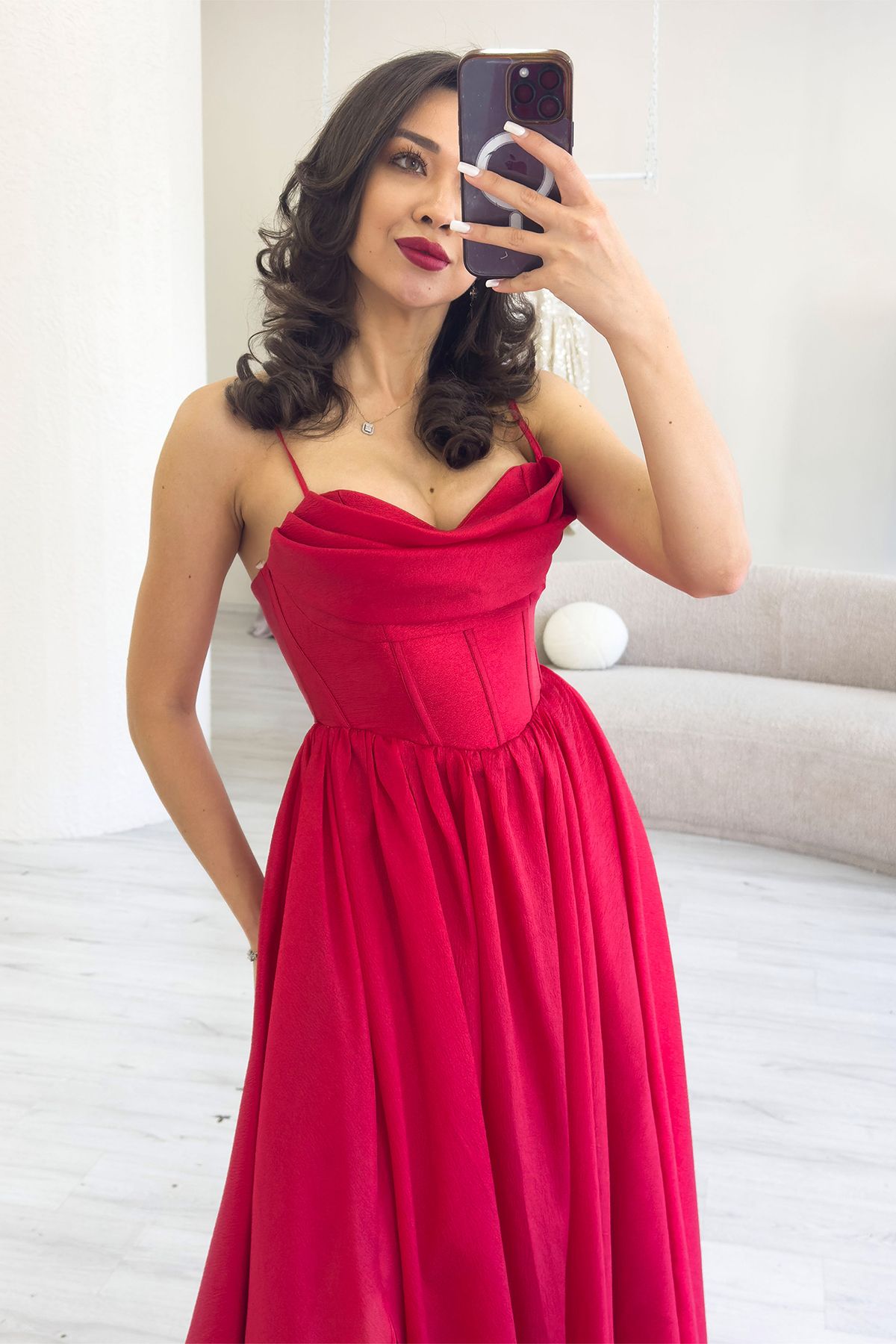 zks grup tekstil-Rochie de seară cu decolteu în spate pentru femei, cu detaliu de corset, albastru bleumarin, roșu, albastru bebeluș 6