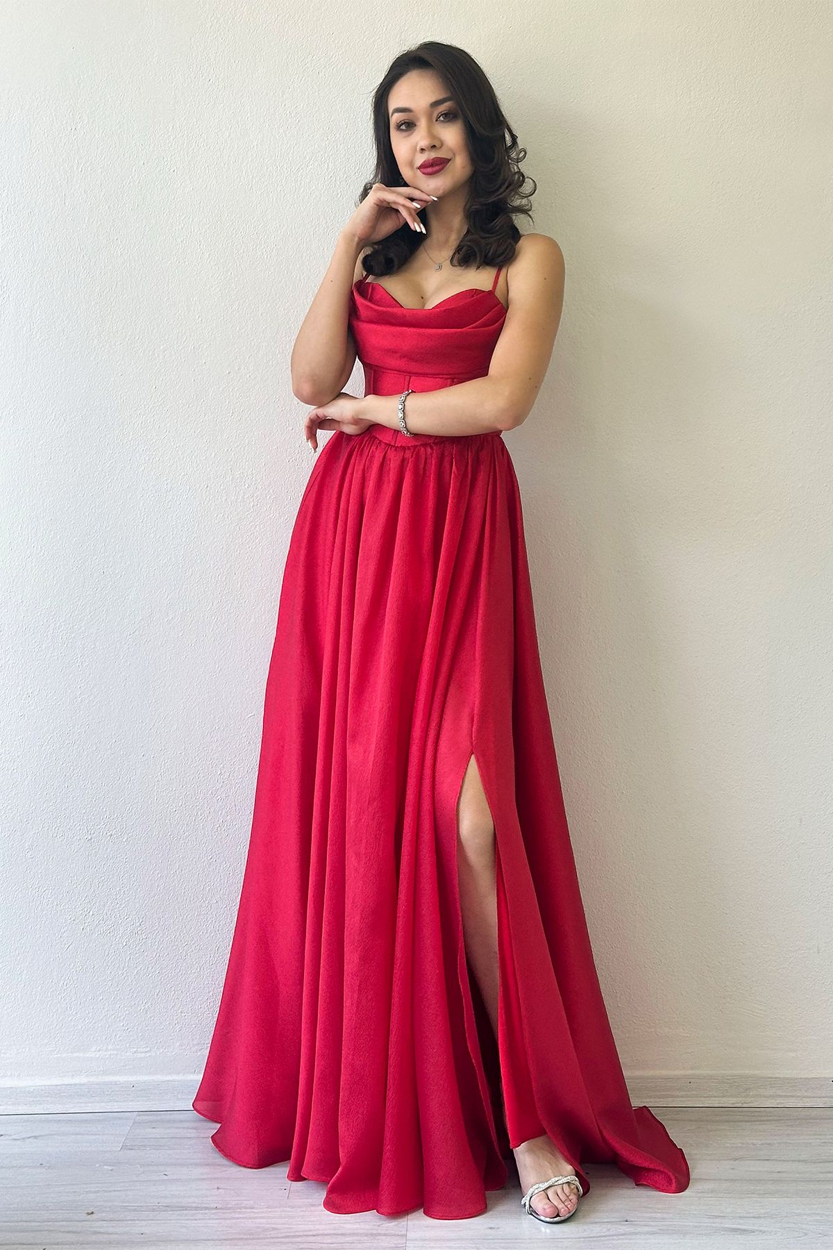 zks grup tekstil-Rochie de seară cu decolteu în spate pentru femei, cu detaliu de corset, albastru bleumarin, roșu, albastru bebeluș 2