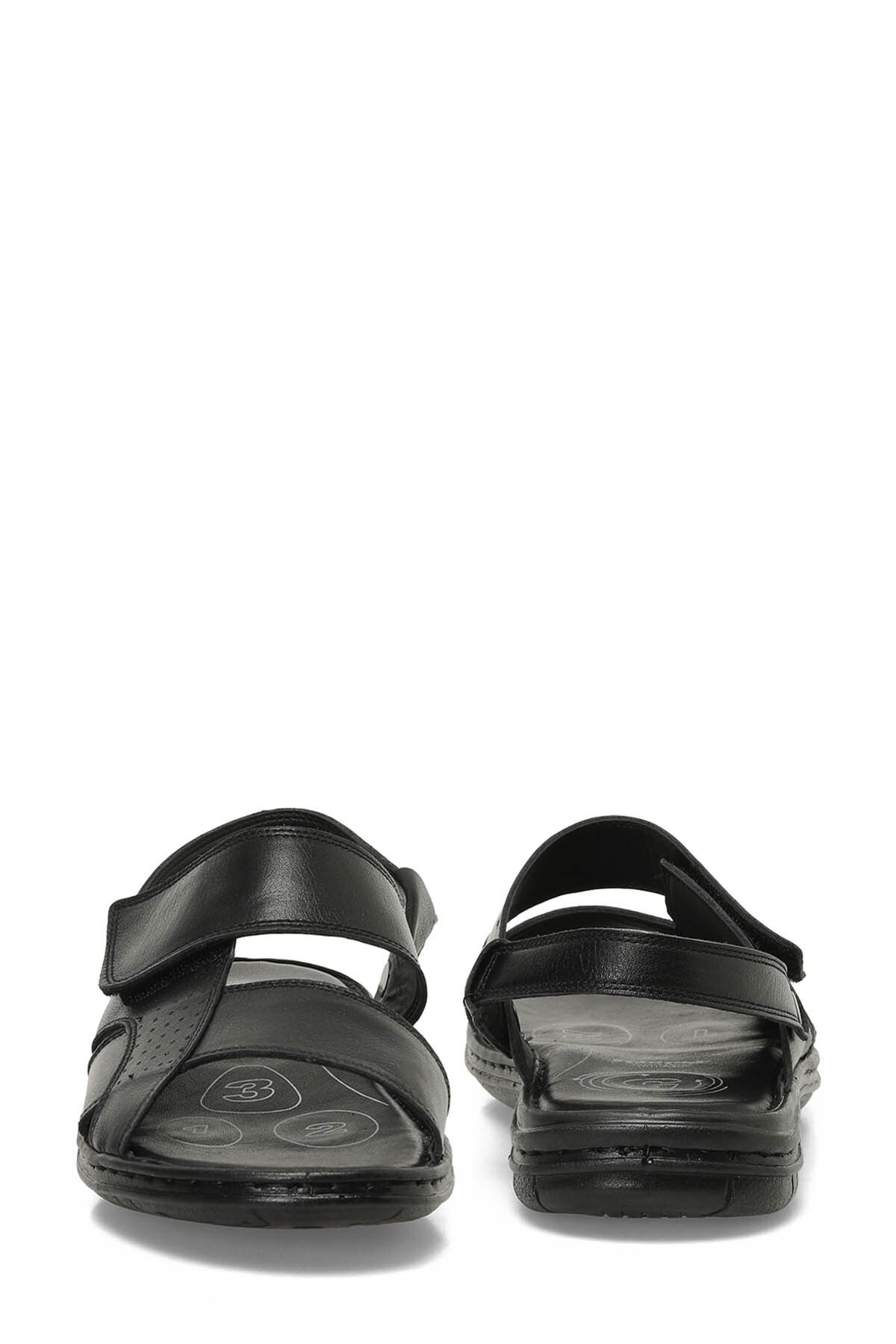 Polaris-5 Point 106894.m 4Fx Genuine Leather Poly Light Sole Comfort Men's Sandals Black 5