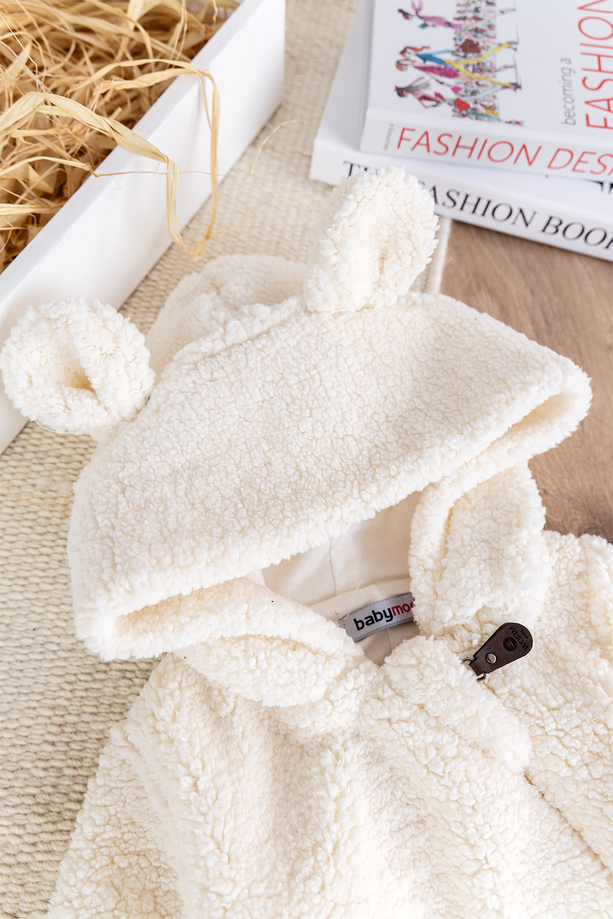 Babymod Kapüşonlu Kendinden Eldivenli Welsoft Kışlık Kız/Erkek Bebek Tulum fotoğrafı 6 (önizleme)