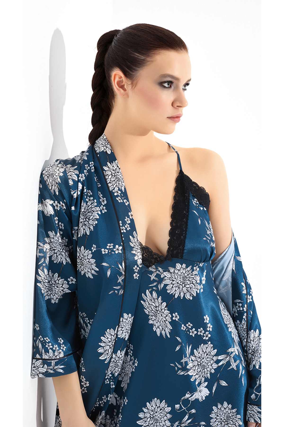 NightLove Kadın Kısa Gecelik Takımı 719 MOONGİRL