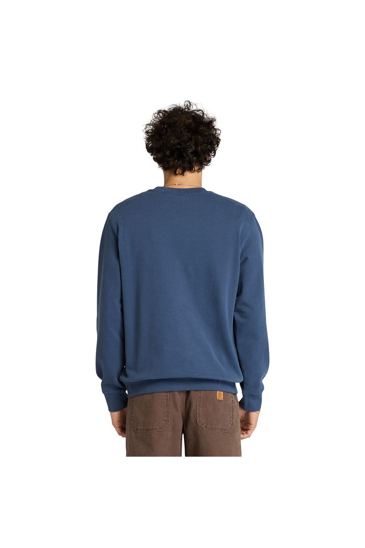 Timberland-Tree Logo Patch Crewneck Ανδρικό μπλε φούτερ Tb0a6hhkeyo1 2