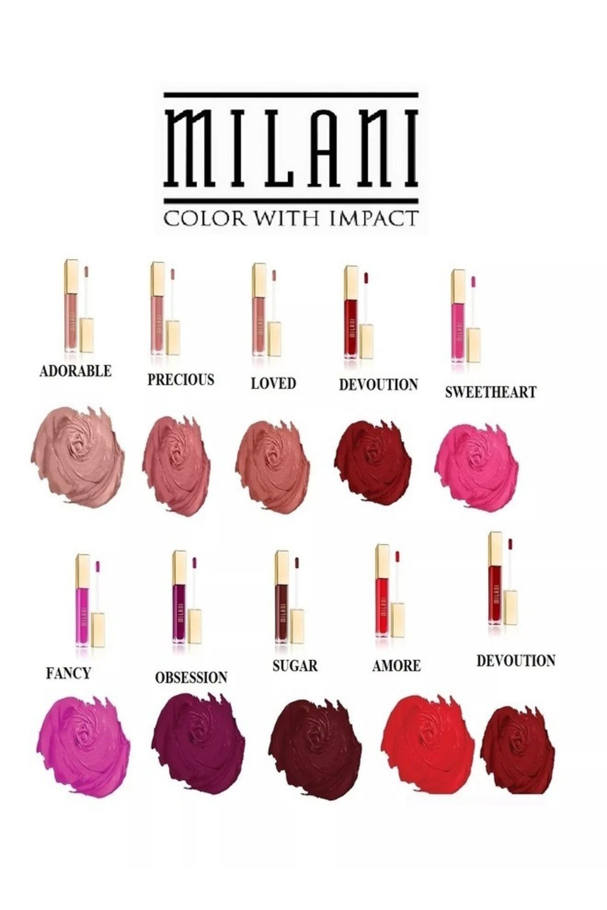 MILANI-Amore Matte Lip Crème 01 Chromatic Addict 6g – Long-Lasting Full Coverage Matte Lipstick 8